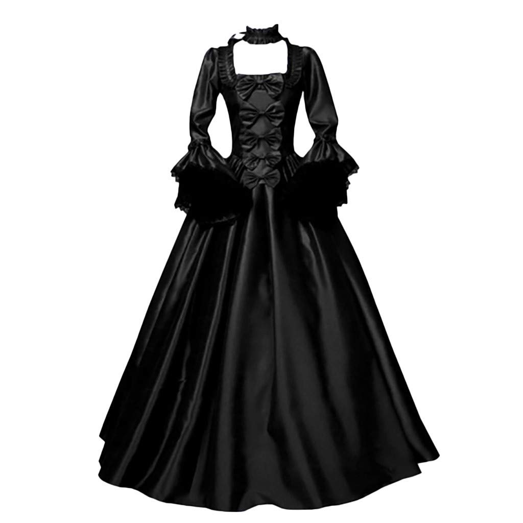 Plus Size Women's Halloween Medieval Dress - Long Maxi Renaissance Gothic Victorian Lolita Princess Costume for Cosplay, Renaissance Fairs & Themed Parties