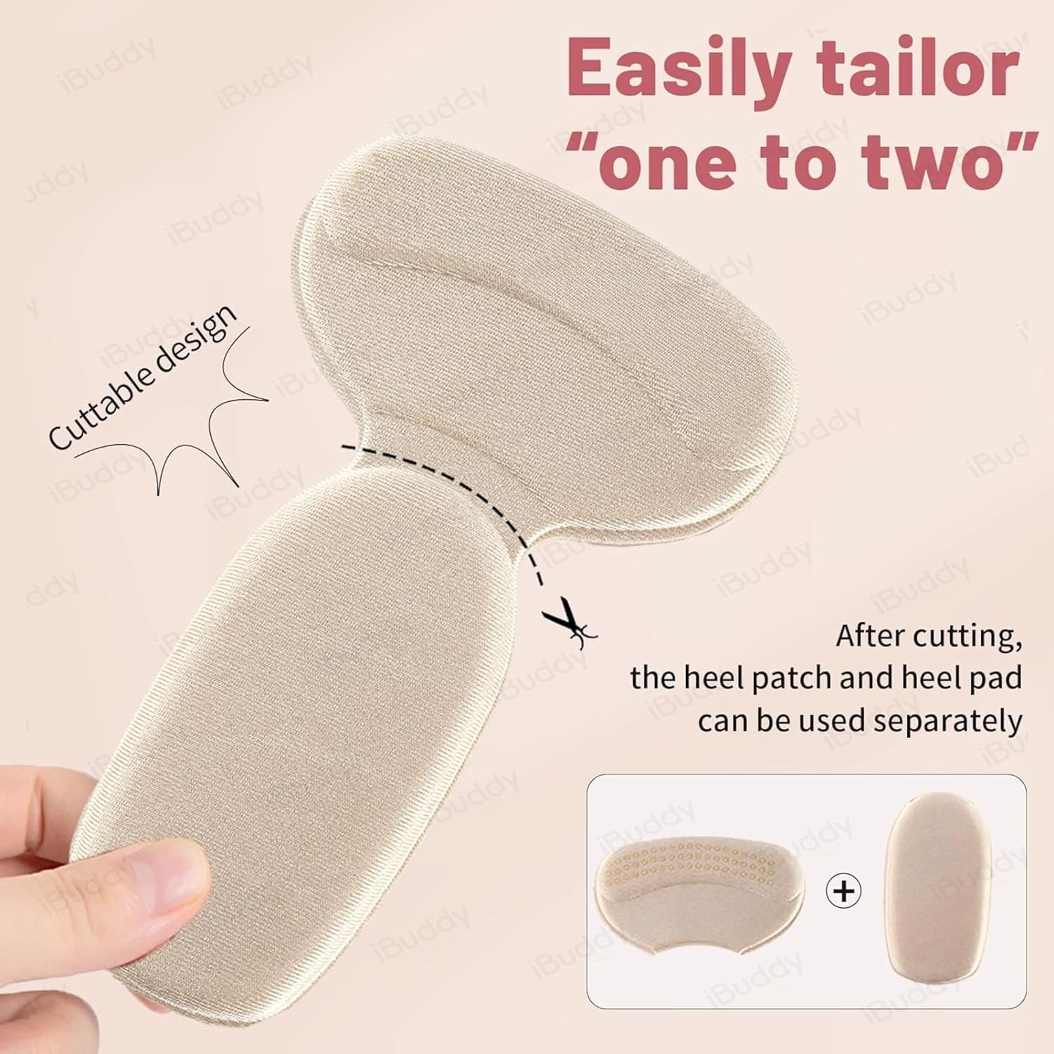 FEXMY Shoe Bite Protector & Gel Insoles for Men & Women - Self-Adhesive Heel Grips, Arch Support & Pain Relief Insoles - Prevent Blisters & Cuts - Comfortable Foot Cushion Pads (Black, Large) - Perfect for Running, Walking & Daily Wear