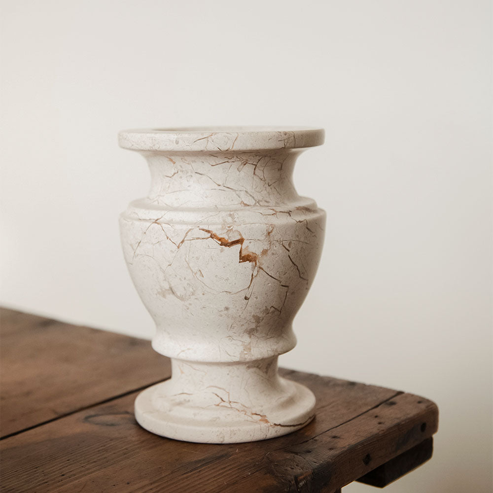 Unique Handcrafted Marble Vase - Elegant Home Decor for Living Room, Dining Table & Wedding Centerpieces