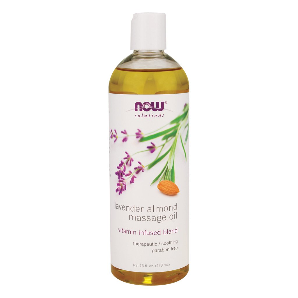 Now Foods Lavender Almond Massage Oil - 16 fl oz (6 Pack) | Relaxing Aromatherapy Massage Oil for Stress Relief & Muscle Relaxation | Perfect for Spa, Home Use & Gifts