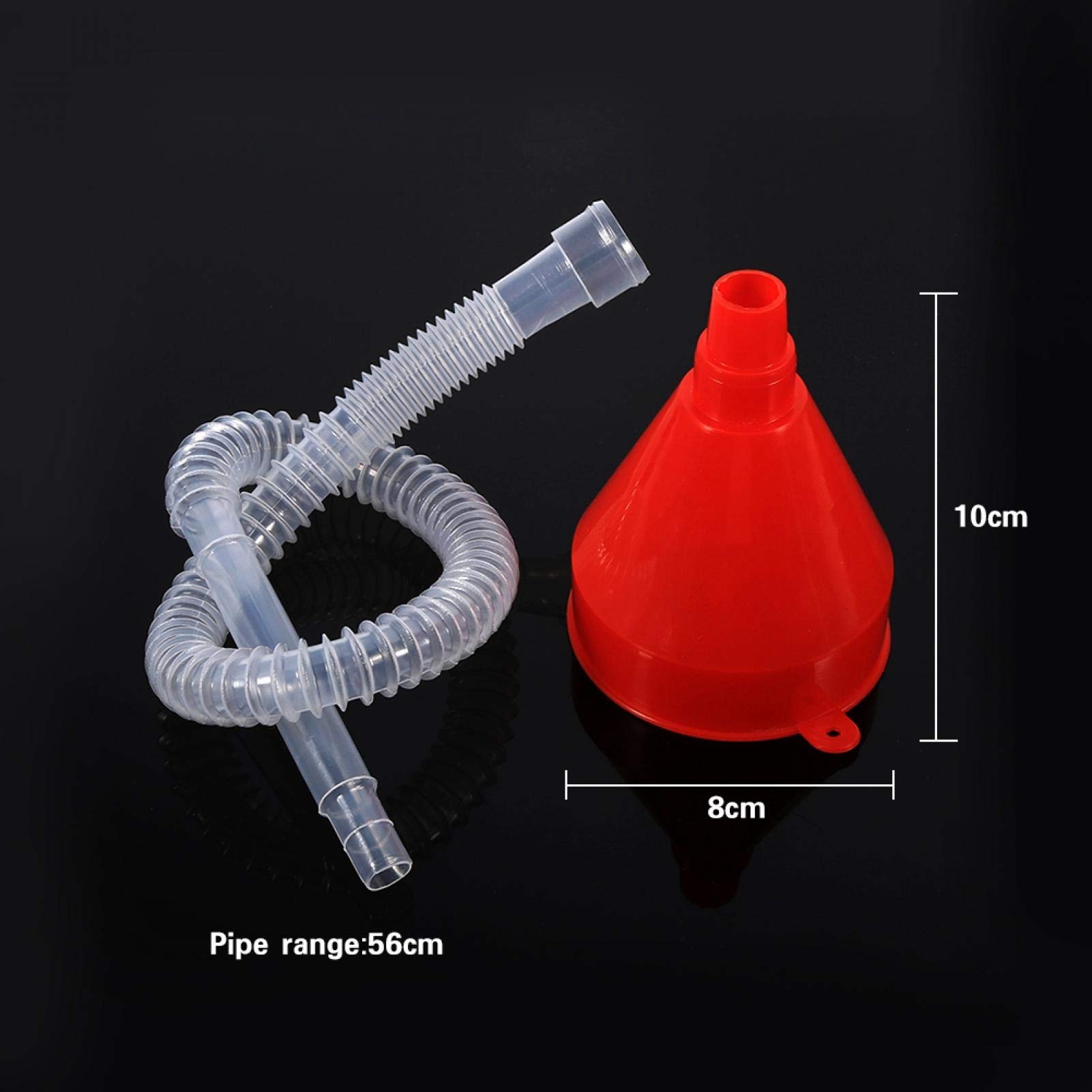 Universal Plastic Funnel with Flexible Hose - Car Oil Filling Tool for Gasoline, Diesel & Fluids - Perfect for Automotive Maintenance, DIY Projects & Pet Care