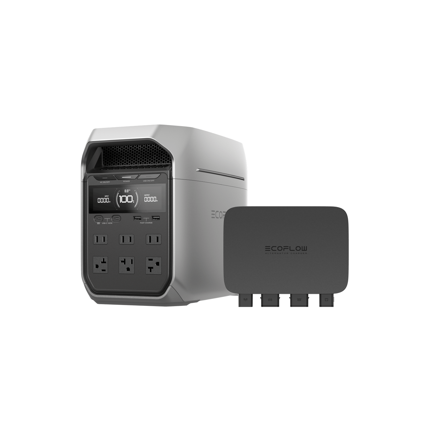 EcoFlow DELTA 3 Plus Portable Power Station 3000W | Solar Generator for Camping, RV & Emergency Backup | Fast Charging & Expandable Battery