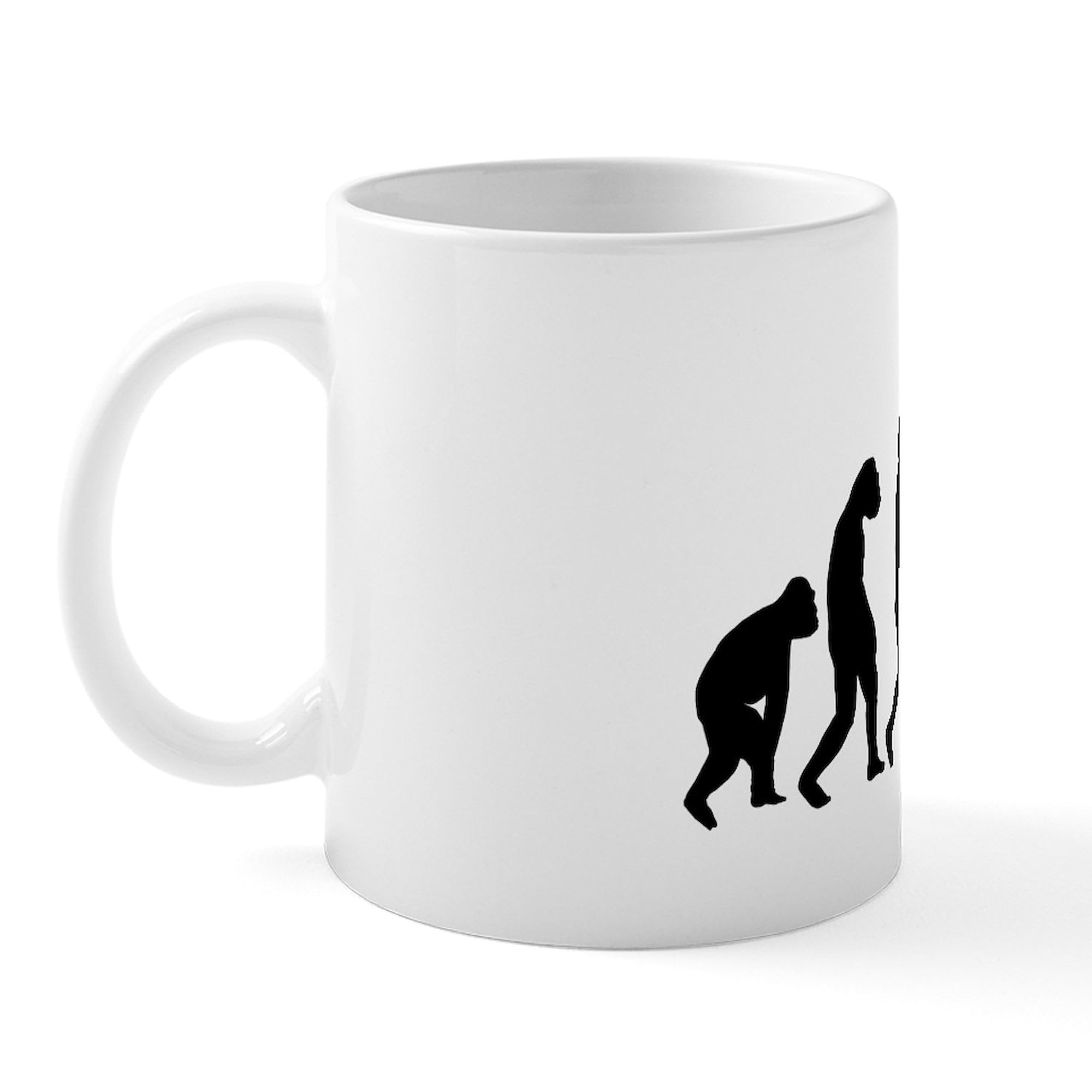 11 oz (325 ml) Ceramic Coffee Mug - Evolution Trumpet Design by CafePress | Perfect for Home, Office & Gifts