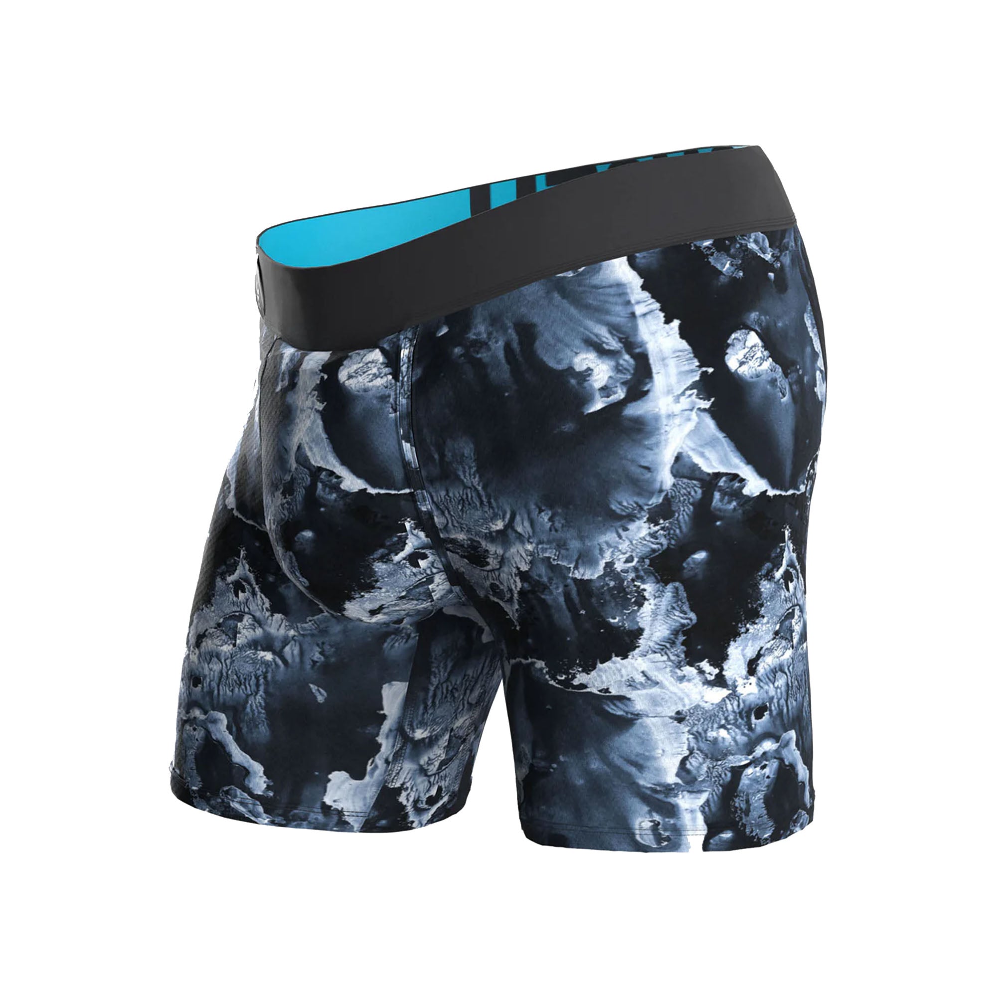 BN3TH Entourage Men's Boxer Briefs - Soft Breathable Underwear for All-Day Comfort, Splash Dark Navy - Perfect for Workout, Travel & Everyday Wear