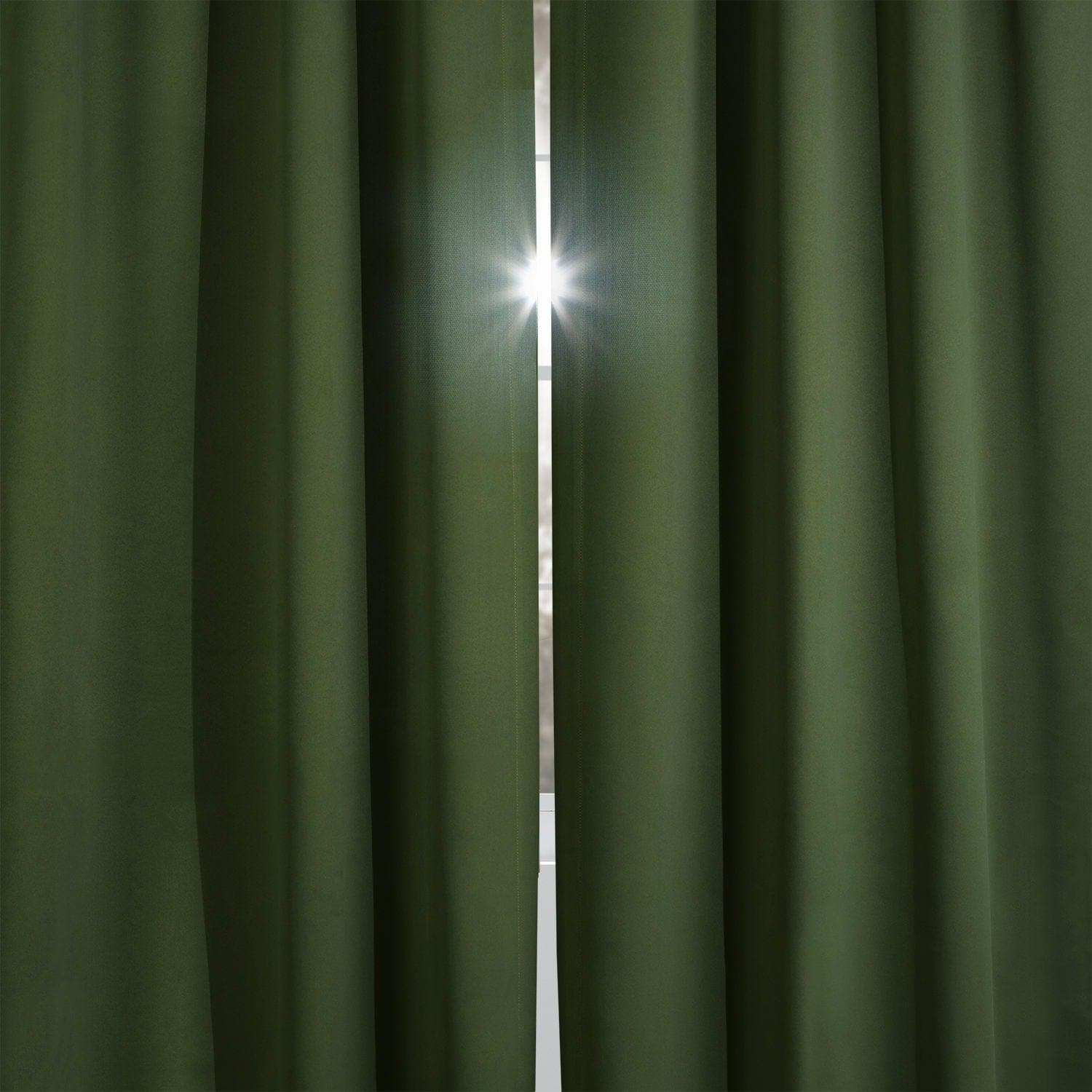 Oasis Green Blackout Curtains for Bedroom - Thermal Insulated & Noise Reducing Window Drapes - Perfect for Home, Nursery, and Office Use