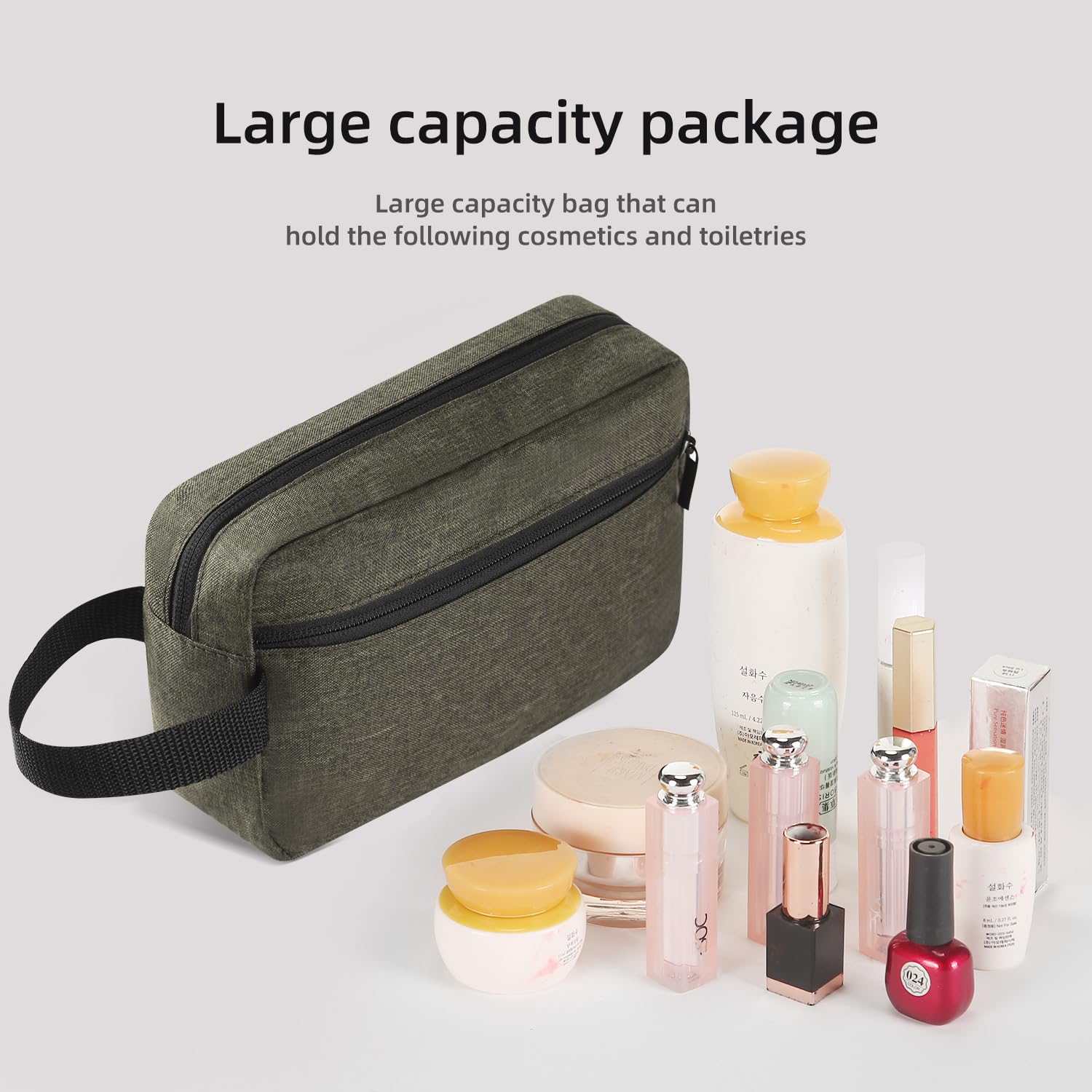 Hanging Travel Toiletry Bag for Women & Men - Waterproof Cosmetic Organizer with Multiple Pockets, Perfect for Vacation, Gym & Business Trips (Deep Green) - Ideal Gift for Travel Lovers