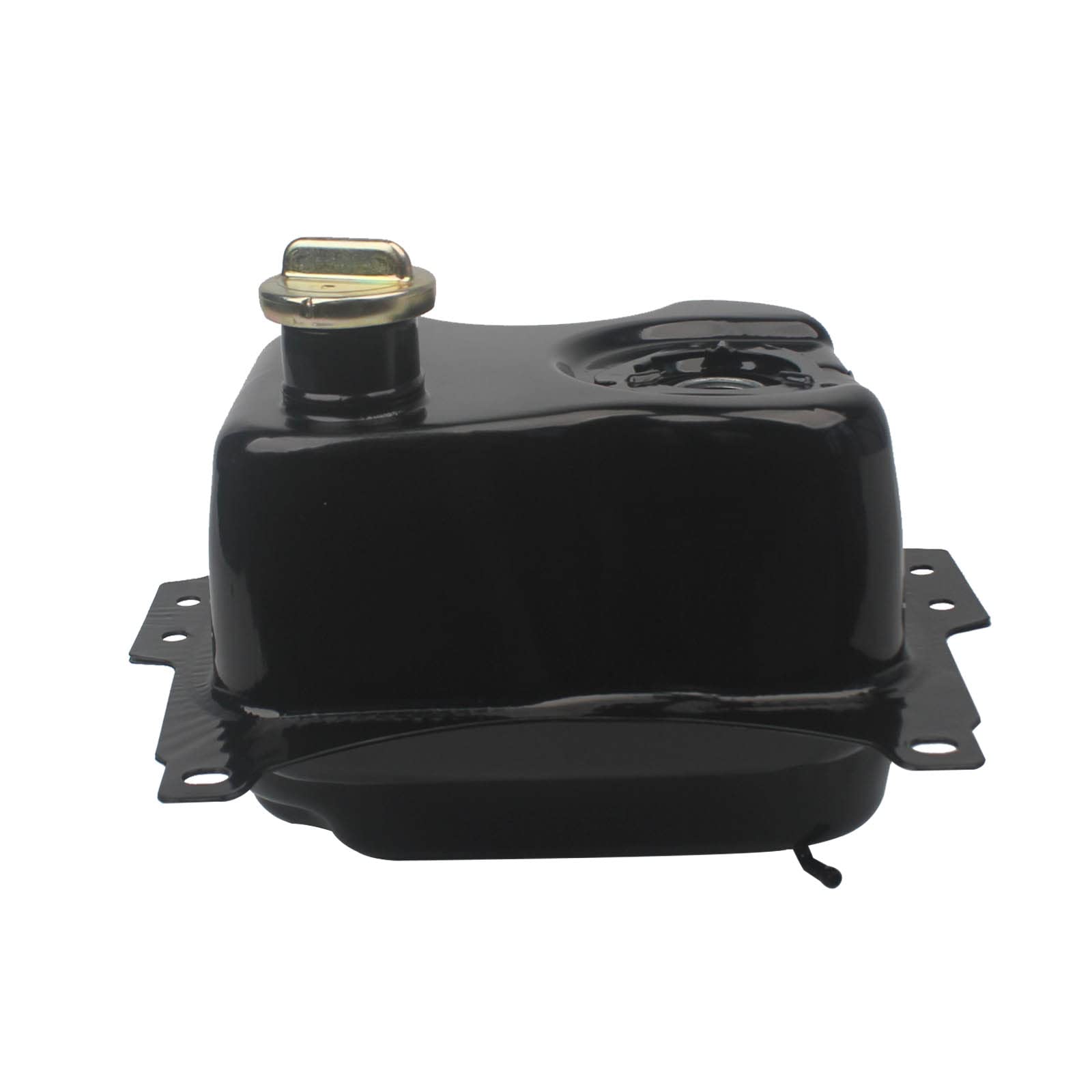 Iron Motorcycle Scooter Gas Fuel Tank for GY6 Scooter R9 R5 Jonway 125cc 150cc - Black - Durable Replacement Part for Commuting & Urban Riding