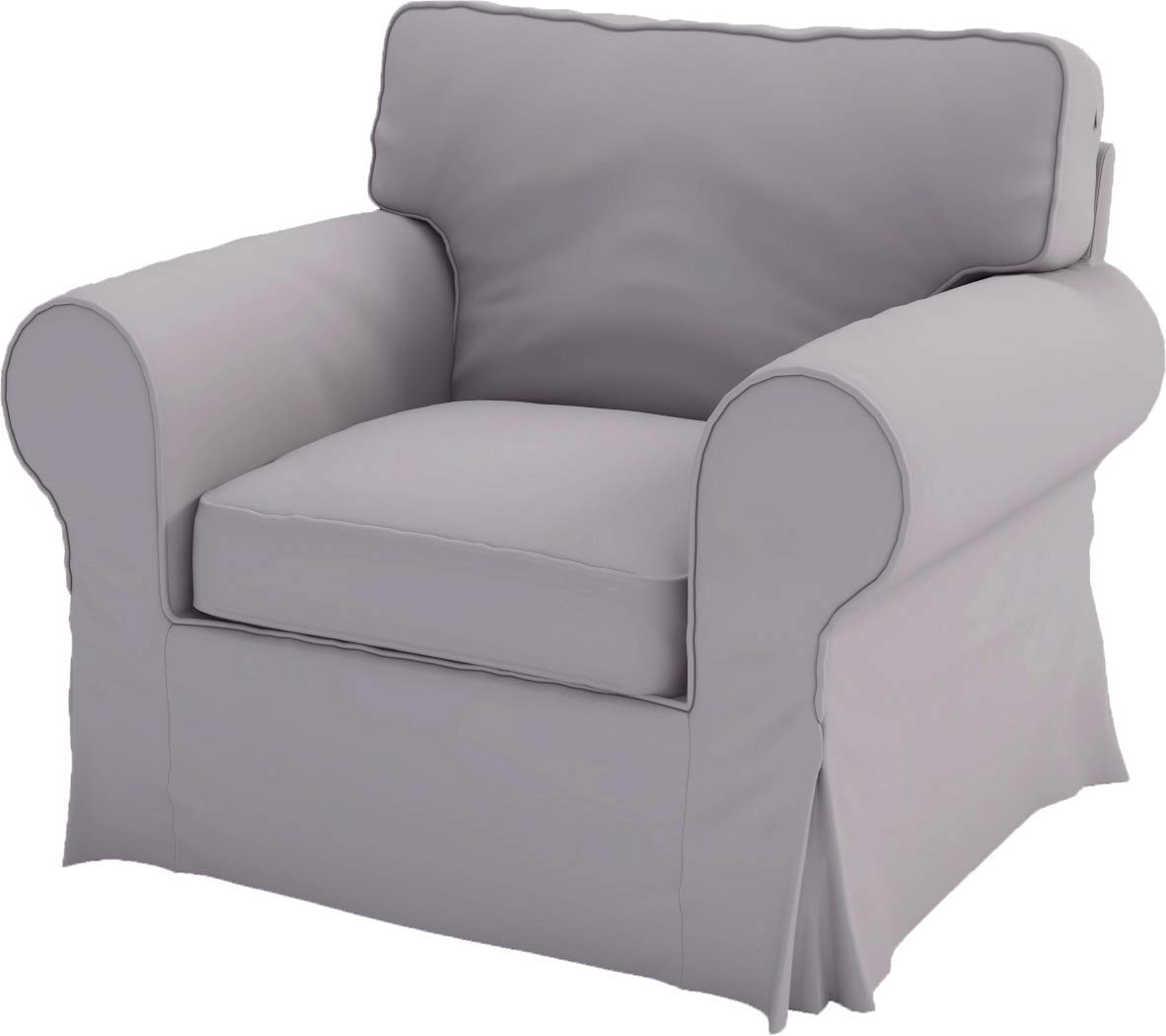 Dense Cotton Ektorp Chair Cover Replacement - Heavy Duty Gray Slipcover for IKEA Ektorp Armchair | Perfect for Living Room, Bedroom & Home Decor