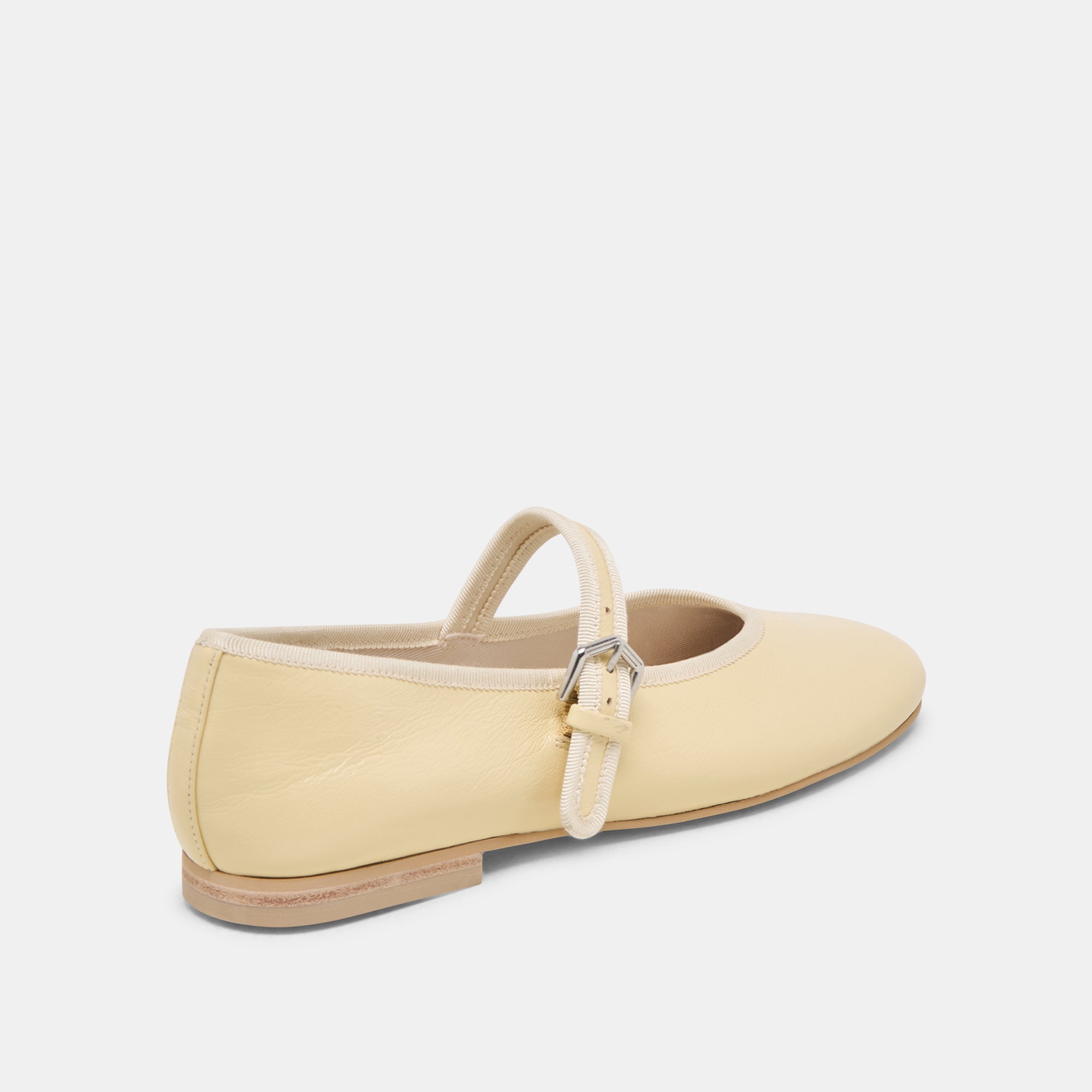Roslyn Ballet Flats - Light Yellow Genuine Leather Women's Shoes for Comfort & Style | Perfect for Work, Travel & Casual Outfits
