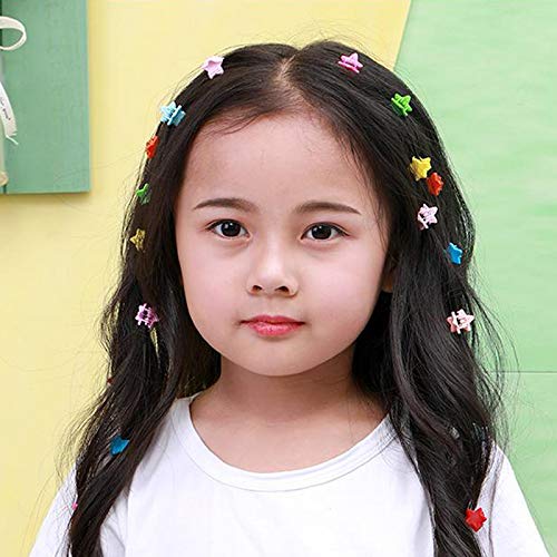 IKAAR 20-Piece Mini Colorful Star Hair Claw Clips Set - Cute Hair Accessories for Girls & Teens - Perfect for School, Parties & Everyday Styling