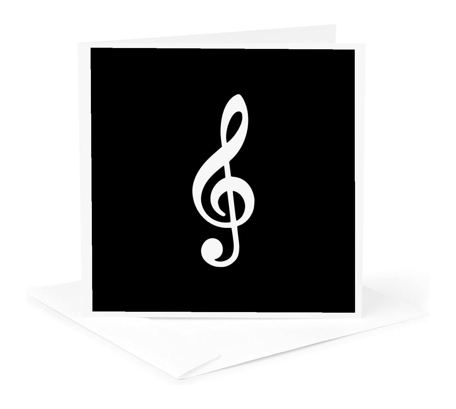 Elegant Black Treble Clef Music Greeting Card | G Clef Musical Notation Card for Musicians & Music Lovers | Perfect Birthday, Christmas, Anniversary Gift | Great for Teachers, Students & Band Members | Ideal for Holiday Cards, Thank You Notes, Party Invitations & Music-Themed Events | Perfect for Concerts, Recitals, Music Classrooms & Gift Exchanges | Use for Music Festivals, Band Performances, Choir Events & Personalized Gifts