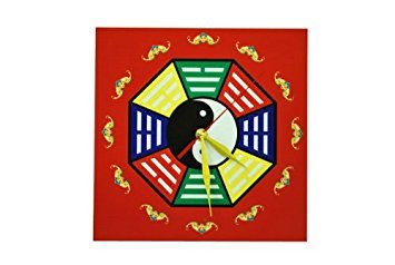 Zen Art Feng Shui Wall Clock with Yin Yang Symbol - Elegant Home & Office Decor for Meditation Room, Yoga Studio or Spiritual Space