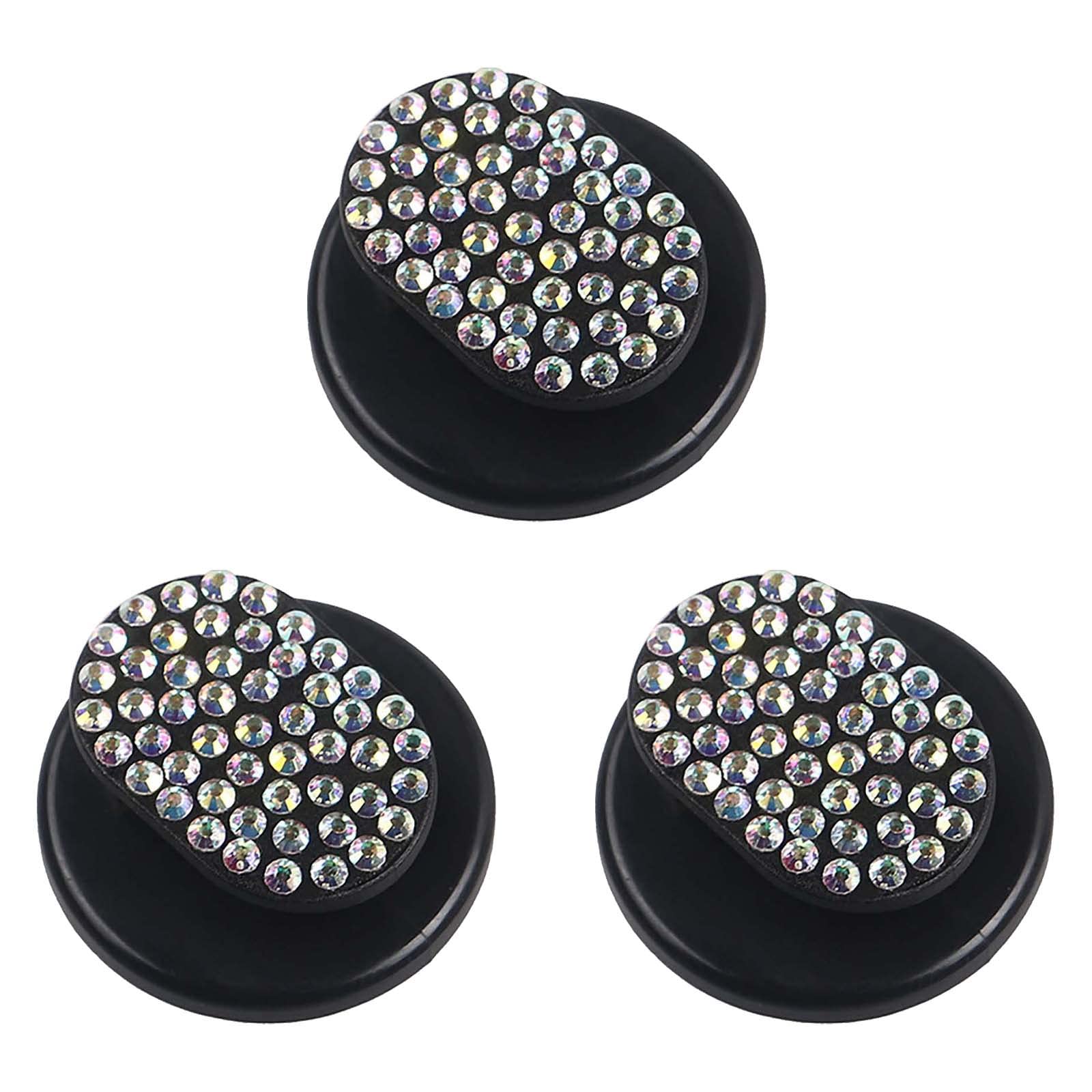 Diamond Car Hooks - 5 Pack Multi-Functional Car Accessories with Adhesive for Interior Lights, Toiletries & Home Use | Portable Vehicle Organizer (Gold, One Size) | Perfect for Road Trips & Daily Commute