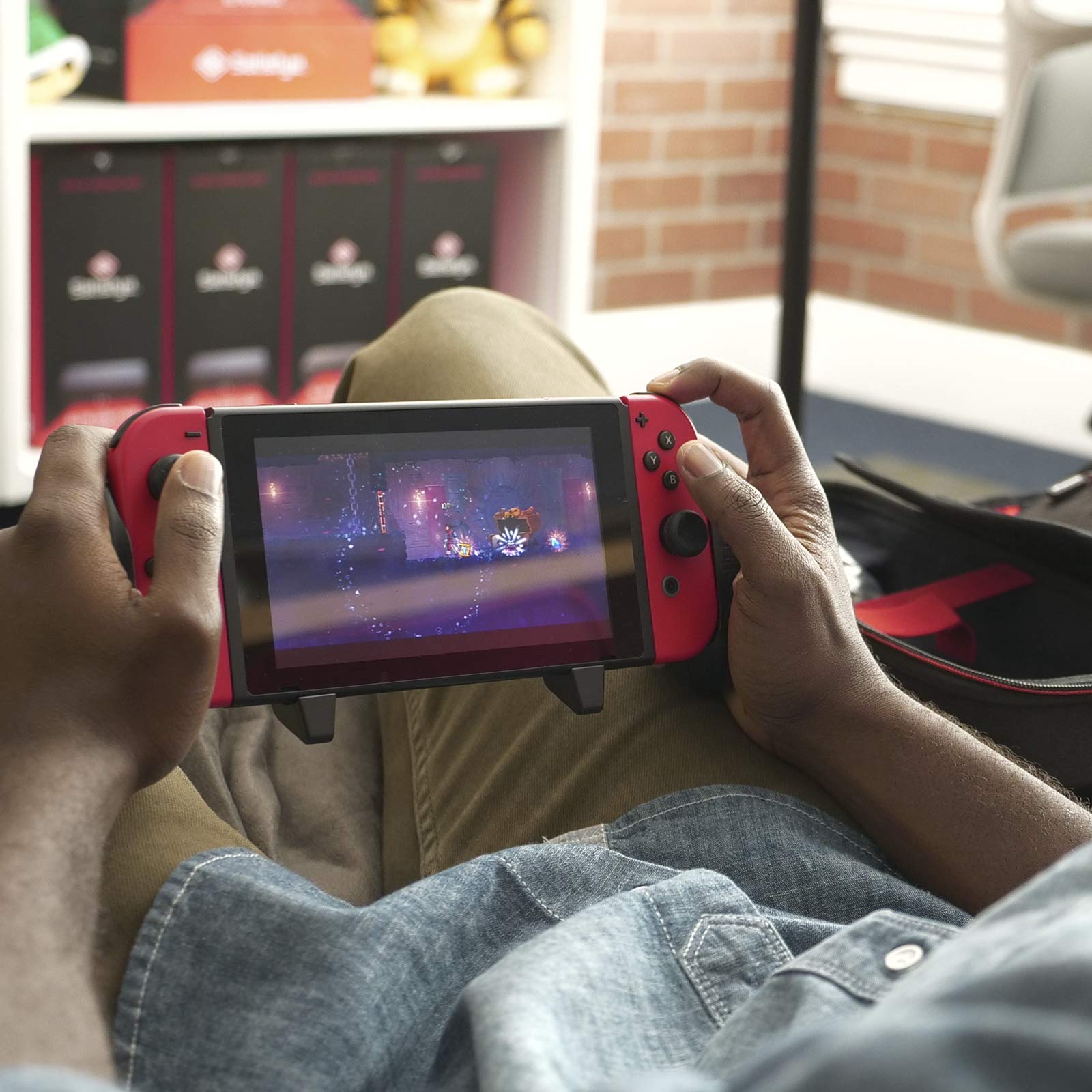 Satisfye ZenGrip Pro Gen 3 OLED Elite Bundle for Nintendo Switch - Premium Gaming Grip, Protective Case & USB C-C Cable - Includes Bonus 2 Thumbsticks & JoyCon Rail - Perfect for Travel, Home Gaming & Enhanced Comfort