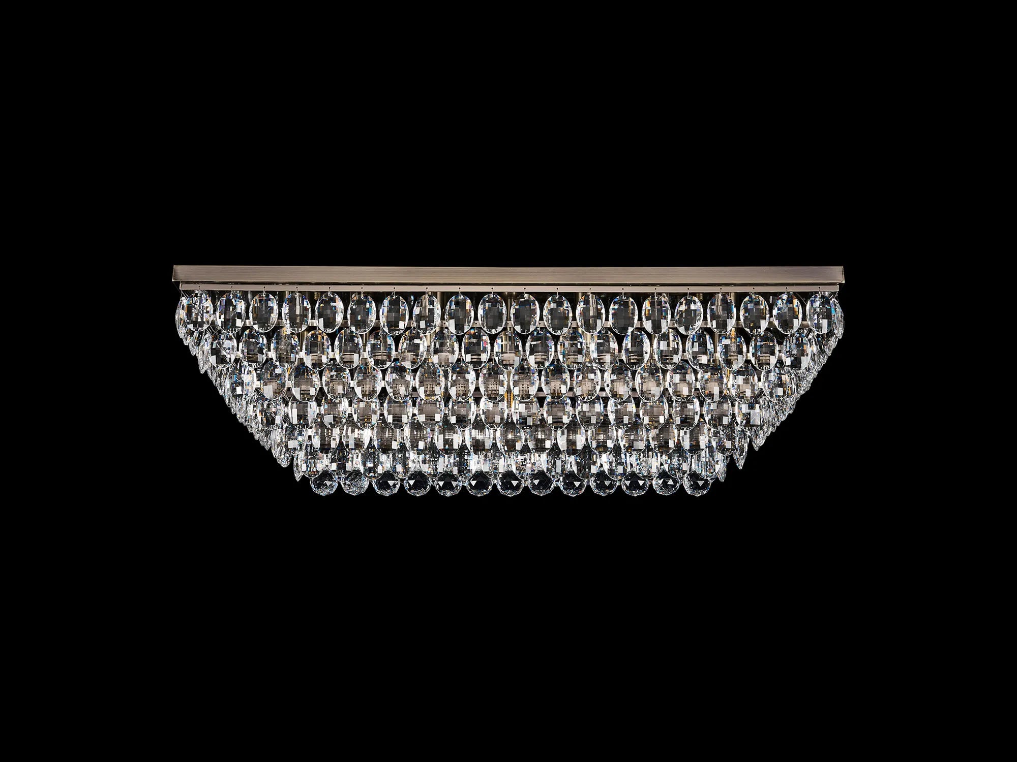 Consten Linear Flush Ceiling Light E14 Bulb - Modern LED Lighting Fixture for Bedroom, Kitchen & Hallway