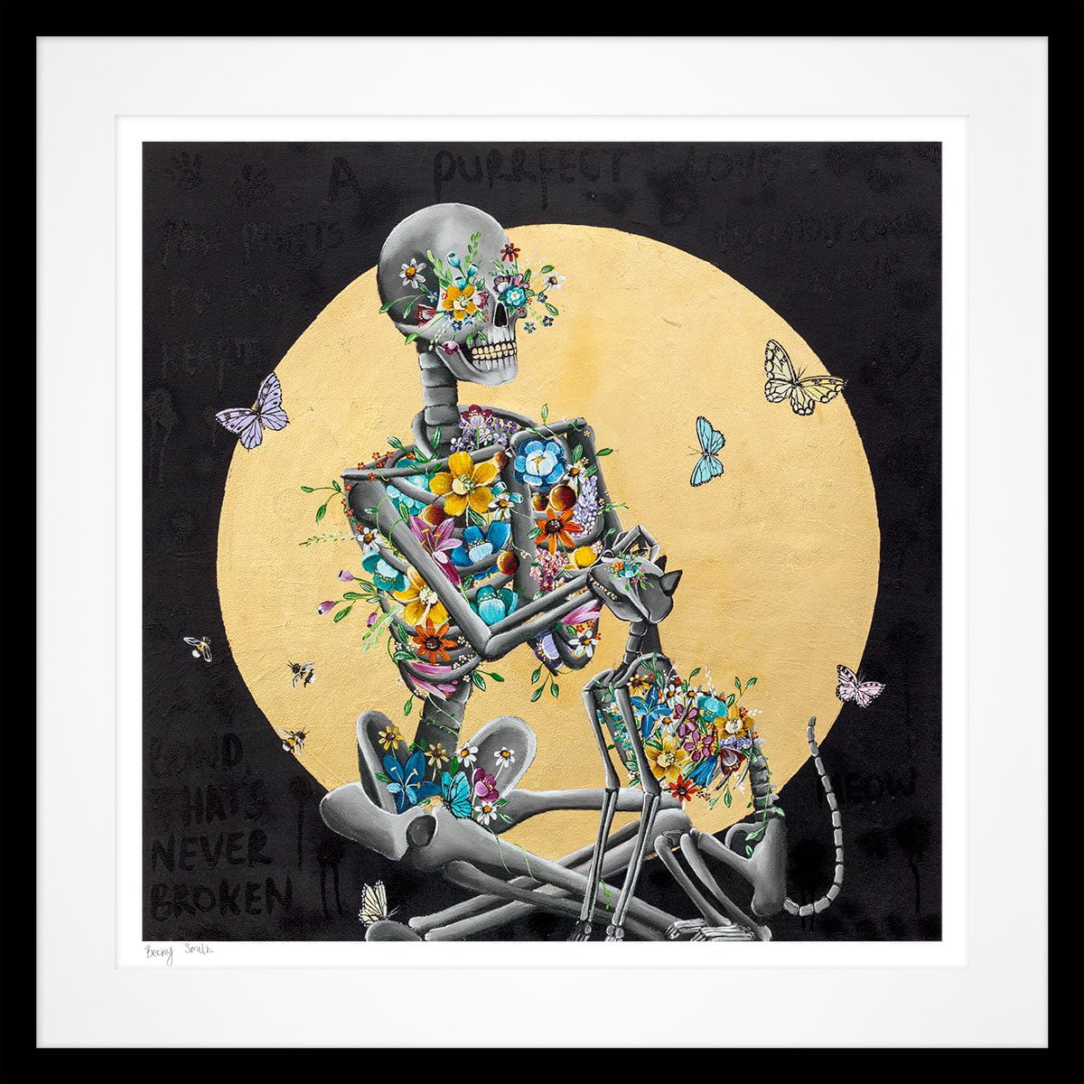 A Purrfect Love Artist Proof - Unique Cat-Themed Art Print for Home & Office Decor | Perfect Gift for Cat Lovers & Art Collectors | Ideal for Living Rooms, Bedrooms & Creative Spaces