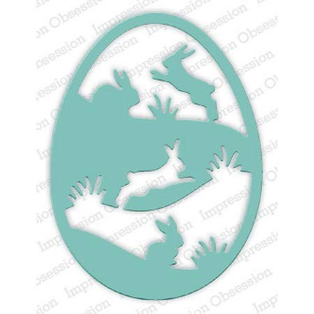 Bunny Egg Steel Die Cut for Scrapbooking and Card Making - DIE660T - Perfect for Easter Crafts, DIY Greeting Cards, and Paper Crafting Projects