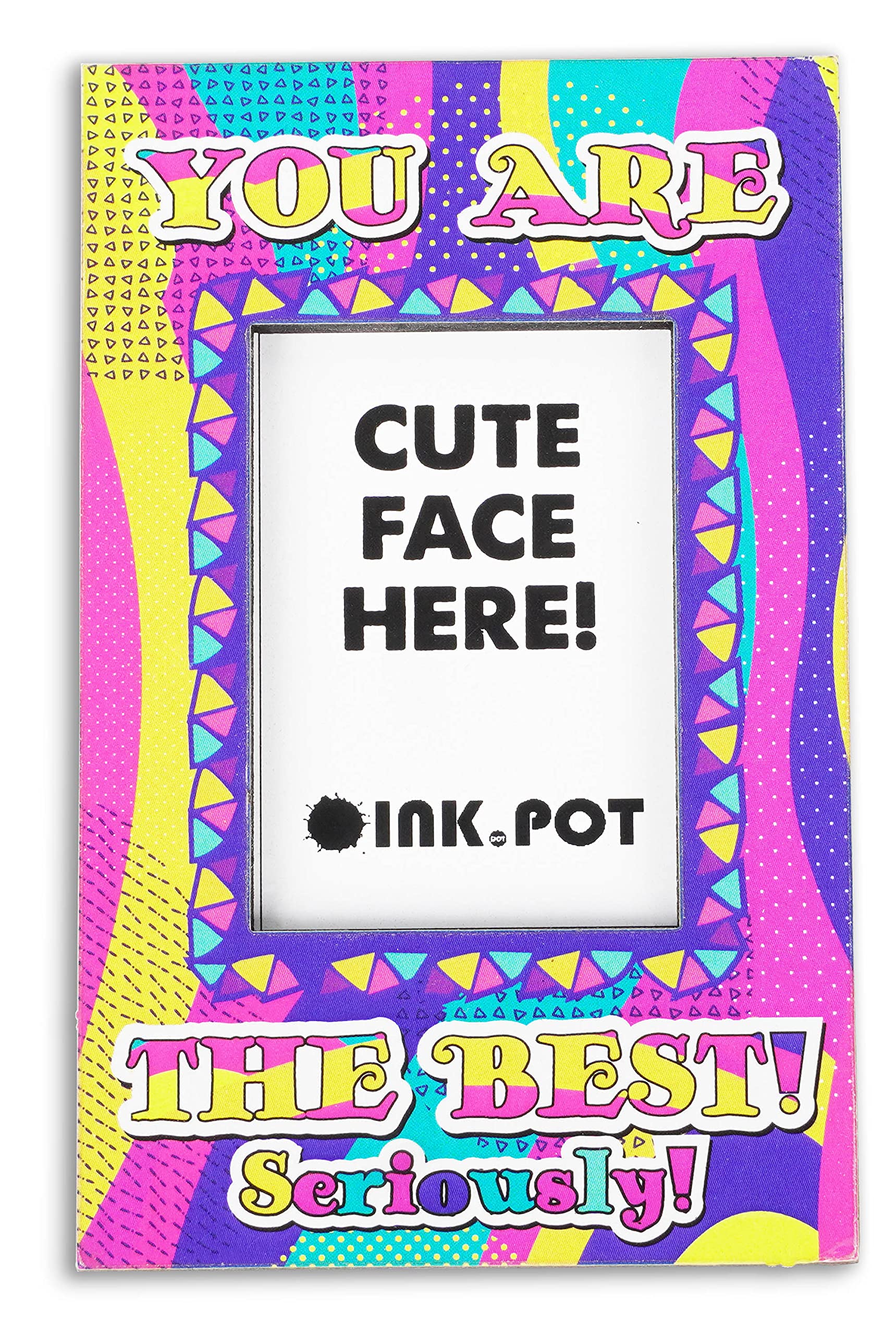 You Are The Best Seriously Magnetic Photo Frame - Refrigerator Magnet Frame for Pictures - Mini Photo Holder - Perfect Gift for Spouse, Friend, Family (9x5.5 cm) - Ideal for Kitchen Decor, Office Memories & Special Occasions