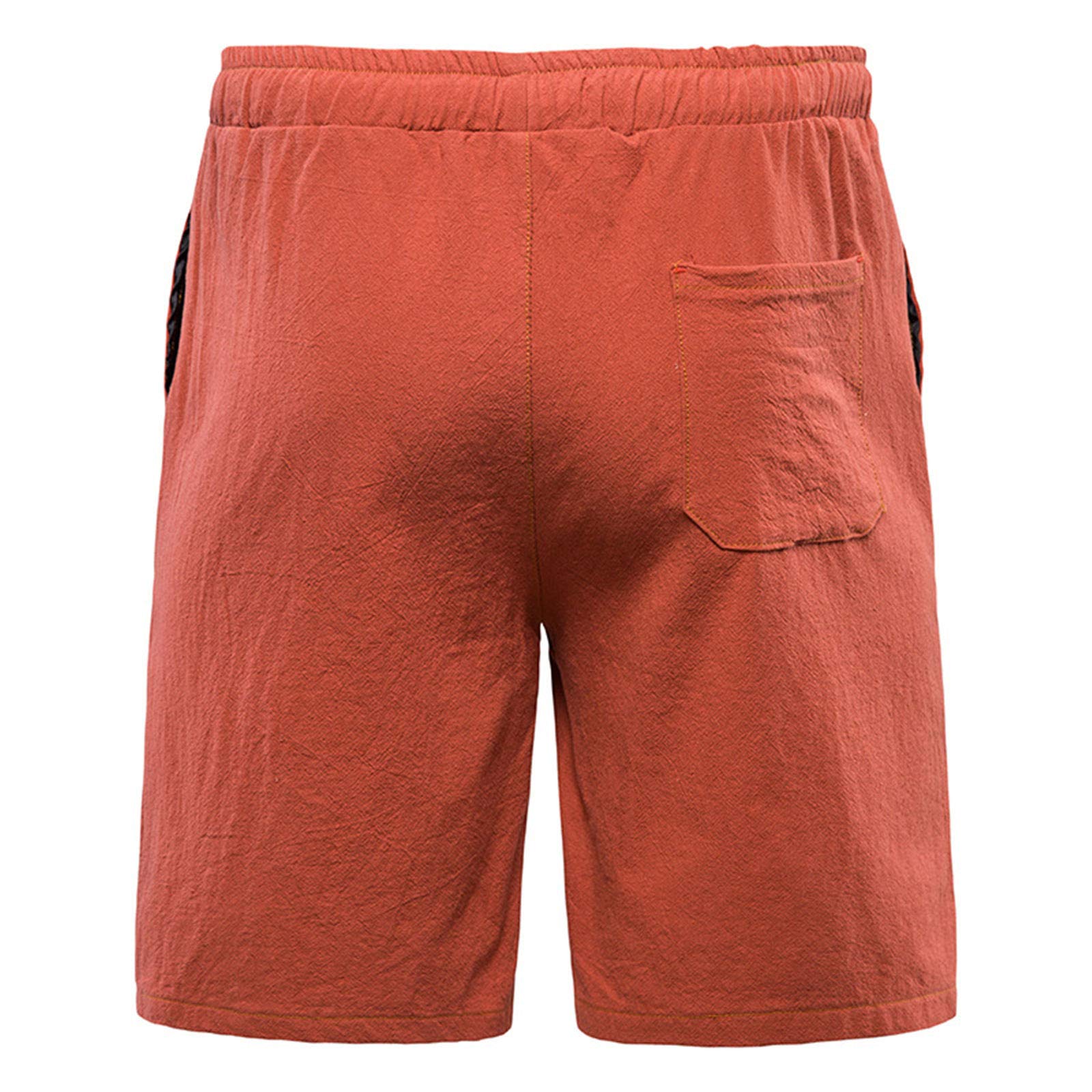 **Men's Quick-Dry Stretch Swim Shorts with Drawstring - Breathable Training & Beach Shorts for Jogging, Swimming & Leisure - Red, XL**    *Perfect for beach outings, poolside lounging, gym workouts, and casual summer wear.*