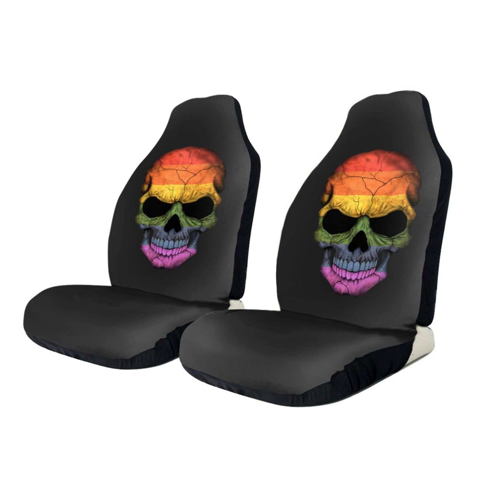 Rainbow Pride Flag Universal Car Seat Cover Protector for Auto SUV Truck - Perfect for LGBTQ+ Events, Parades & Daily Driving