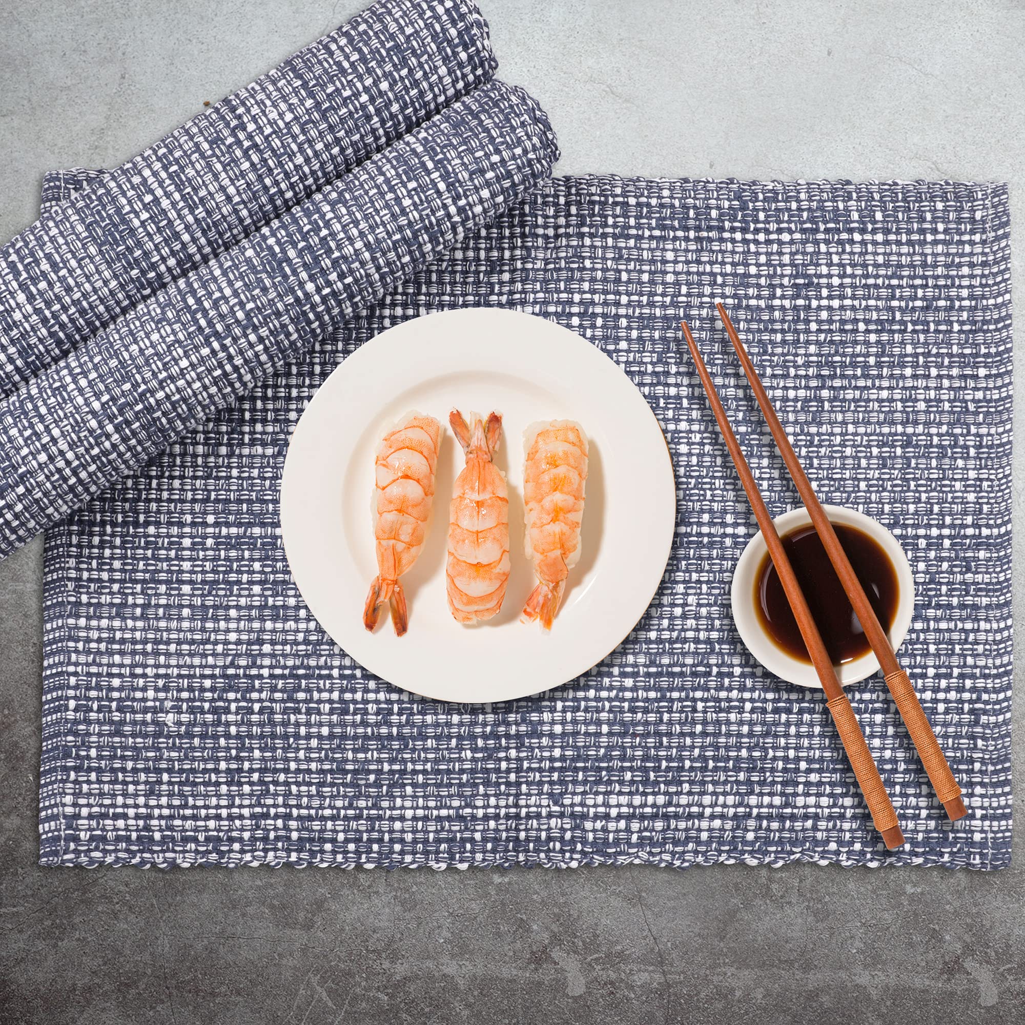 Premium 100% Cotton Oversized Placemats Set of 6 - 14