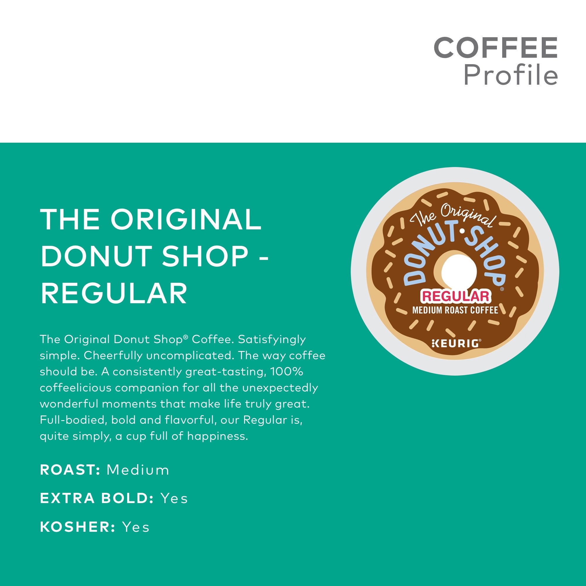 Keurig K-Mini Plus Single Serve Coffee Maker with 32 Donut Shop Coffee Pods - Compact & Fast Brewing for Home, Office & Dorm Use
