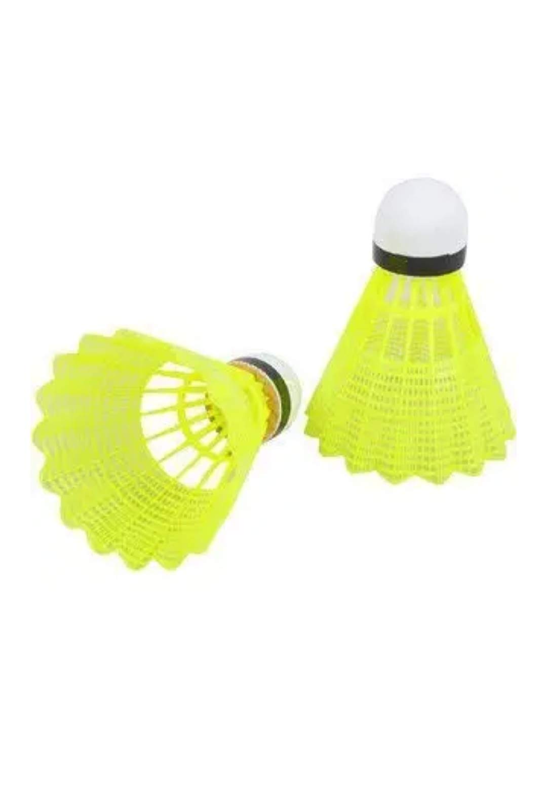 Tijarat Sports Nylon White Mini Badminton Shuttlecocks - Standard Size (Pack of 10) | Professional Grade Featherless Shuttlecocks for Indoor/Outdoor Training & Matches
