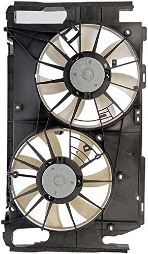 APDTY 731623 Dual Radiator & AC Condenser Cooling Fan Assembly Replacement - Compatible with Select Vehicle Models - Perfect for Engine Cooling & AC System Performance