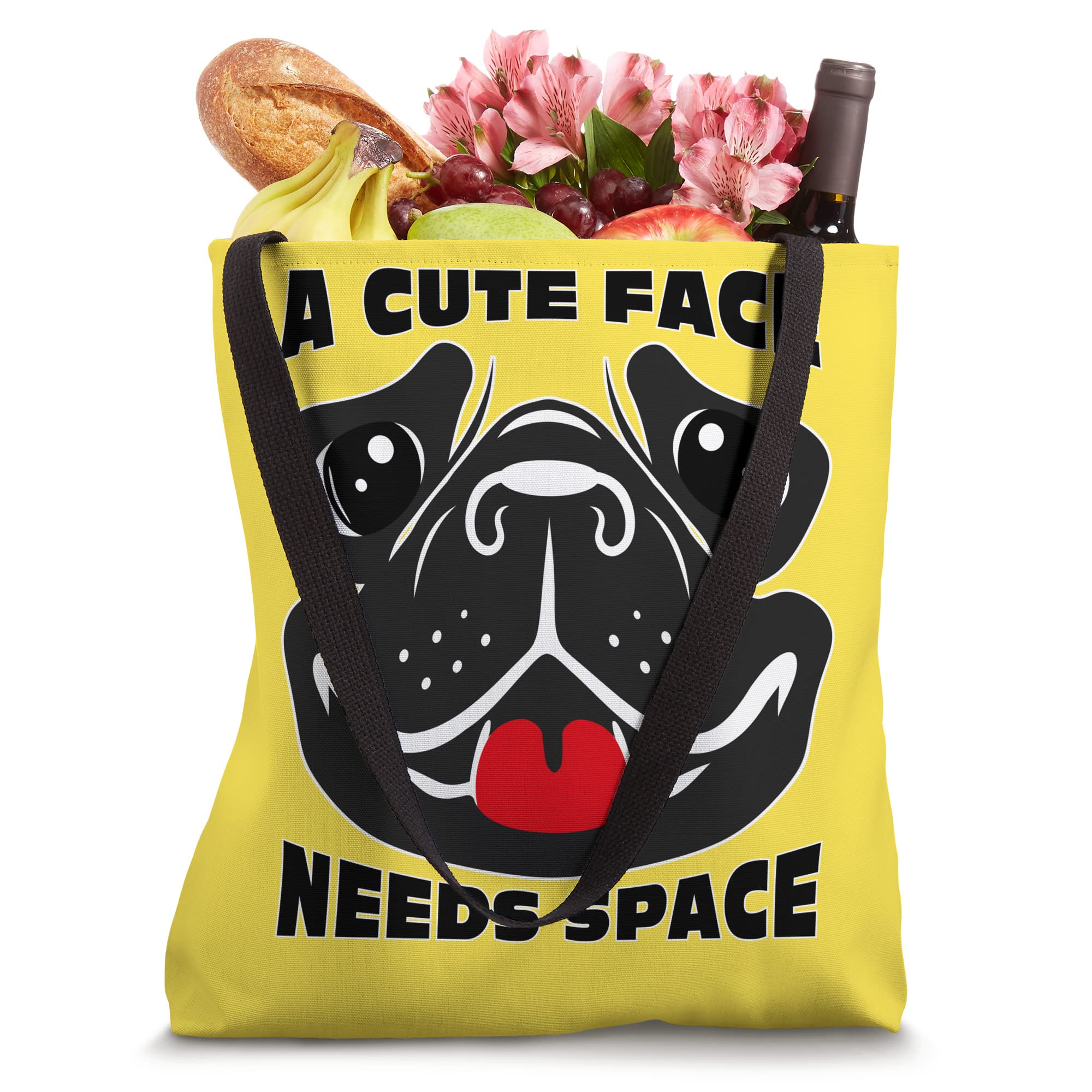 Stylish Dog Face Tote Bag - Cute & Durable Canvas Shopping Bag for Women - Perfect for Groceries, Beach Trips & Daily Use
