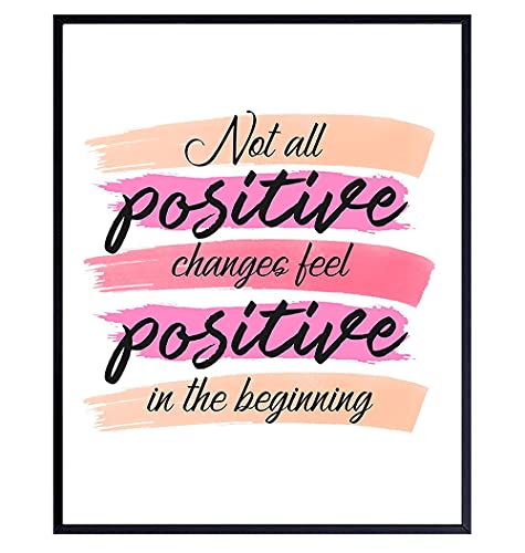 Inspirational Wall Art with Positive Quotes - Motivational Posters for Women - Encouragement Gifts & Uplifting Home Decor - Perfect for Living Room, Bedroom, or Office