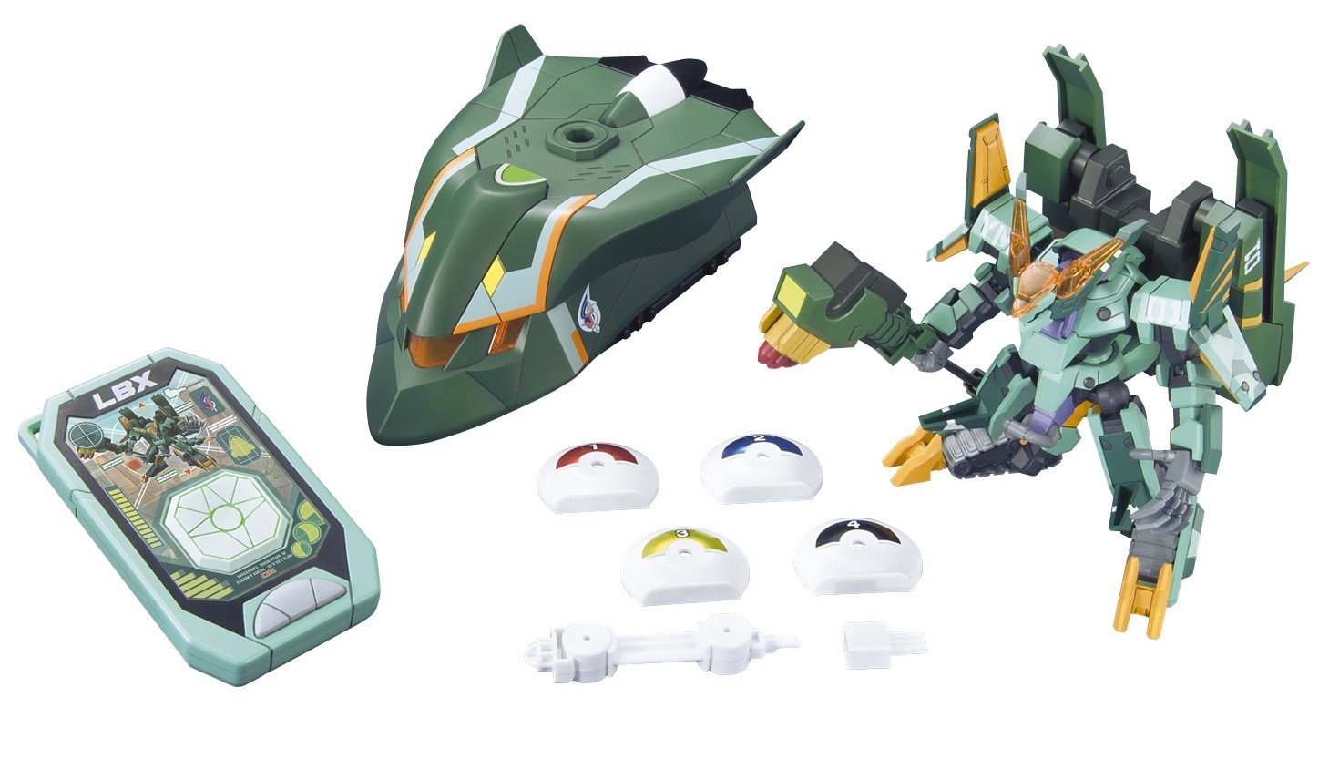 Bandai LBX Orvane & RS (Riding Sousa II) Danball Senki Non-Scale Model Kit - Perfect for Anime Fans and Collectors | Action Figure Building Set for Display & Play