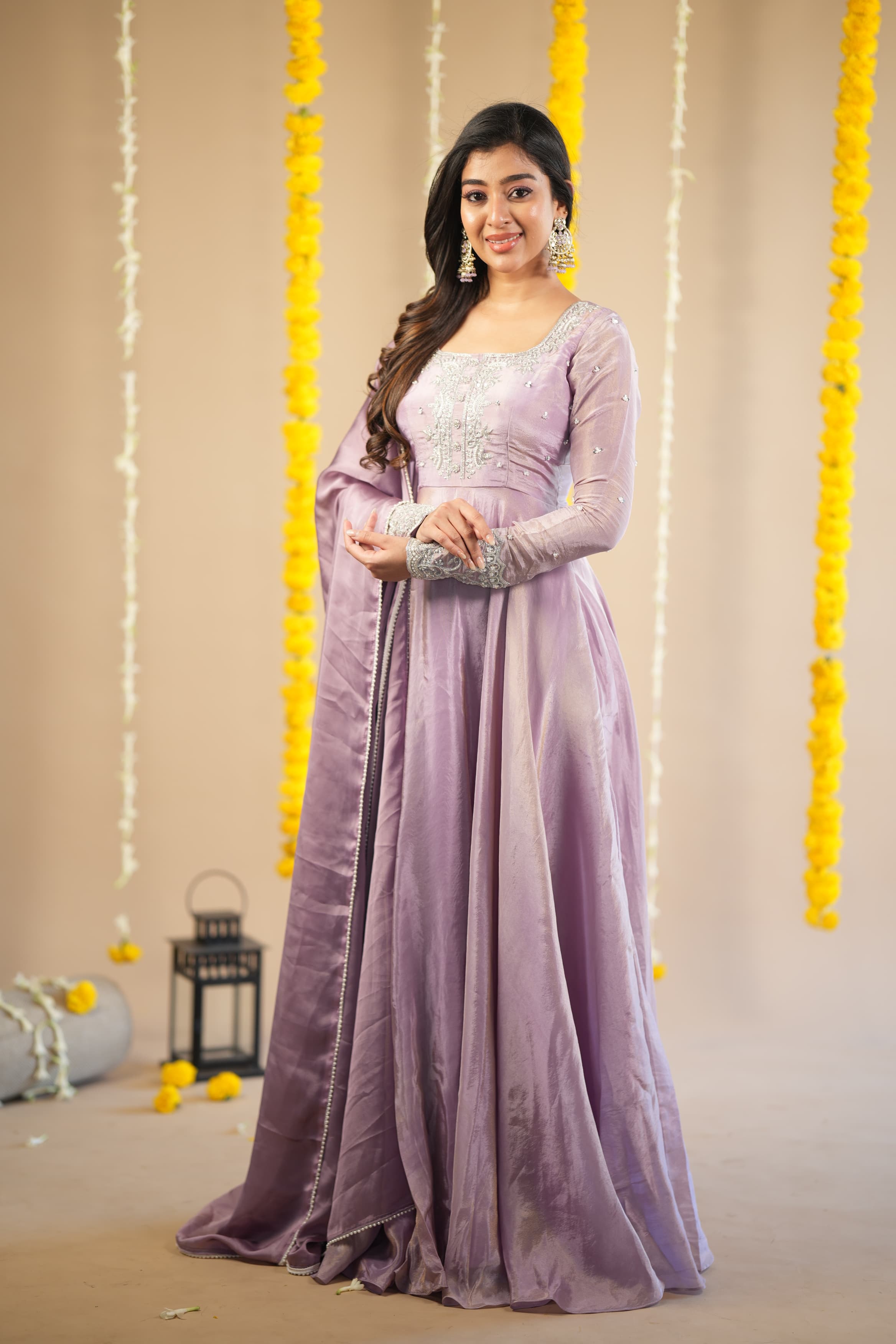 Malini Premium Designer Anarkali Dress for Women | Elegant Indian Party Wear | Perfect for Weddings, Festivals & Special Occasions