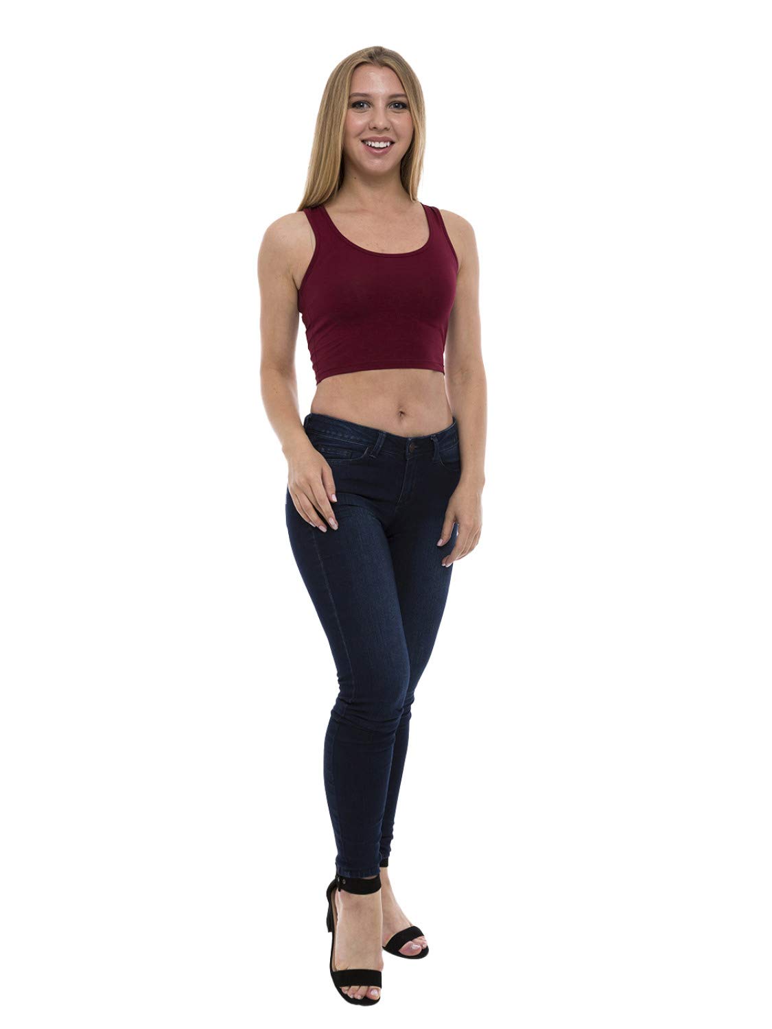 Lunarable Women's Racerback Tank Crop Top - Breathable Workout Shirt for Yoga, Running & Gym - Athletic Activewear for Women