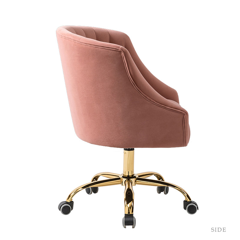 Penelope Velvet Tufted Office Chair - Ergonomic Executive Desk Chair with Lumbar Support - Perfect for Home Office, Gaming & Workspace Comfort