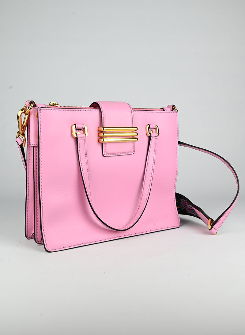 Etro Pink Leather Crossbody Bag for Women - Stylish & Elegant Shoulder Purse for Daily Use, Travel & Parties