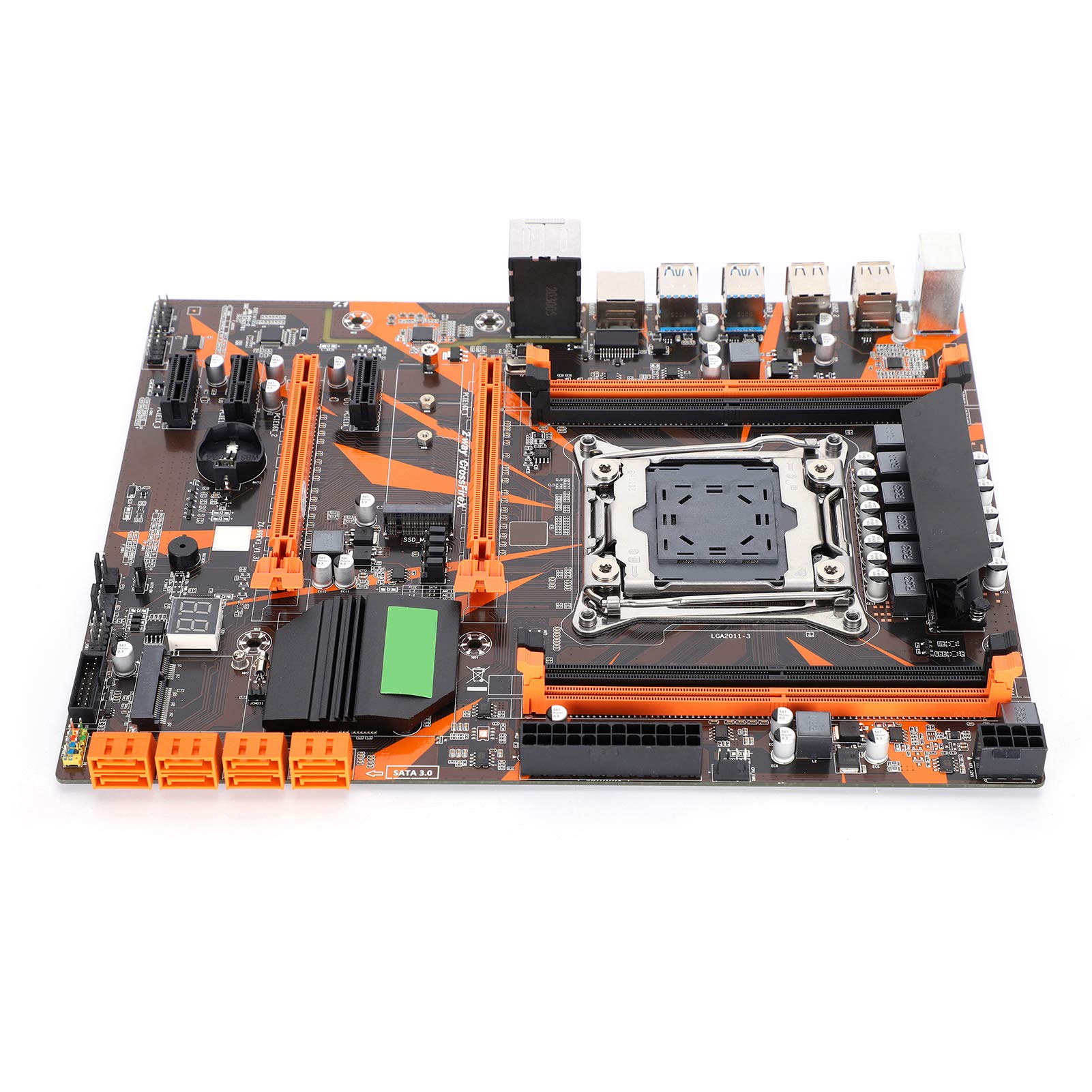 X99 ATX Motherboard for Intel i7 & E5 Processors - 4-Channel DDR4, M.2, USB 3.0, Dual PCIe x16, HDMI & LAN - High Performance Desktop Computer Motherboard for Gaming, Workstations & Server Applications