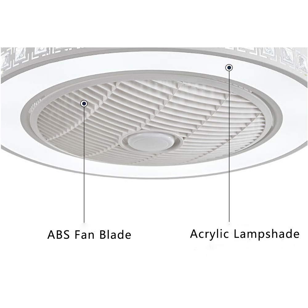 Dimmable LED Ceiling Fan with Light - 21.5