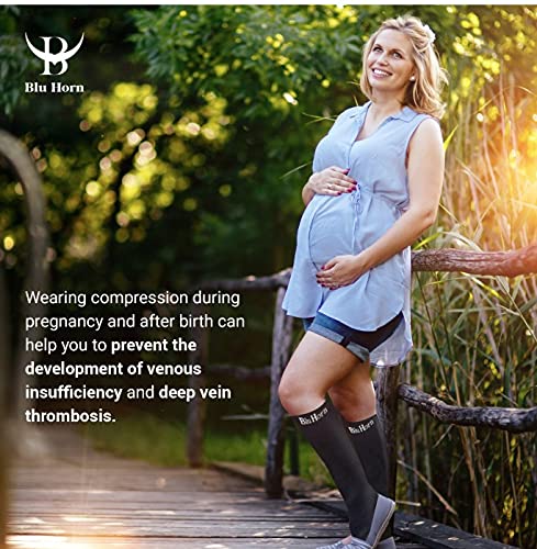 Best Knee High Compression Socks 15-20 mmHg for Women & Men - Medical Grade Support for Running, Travel & Varicose Vein Relief - Perfect for Nurses, Athletes & Long Flights
