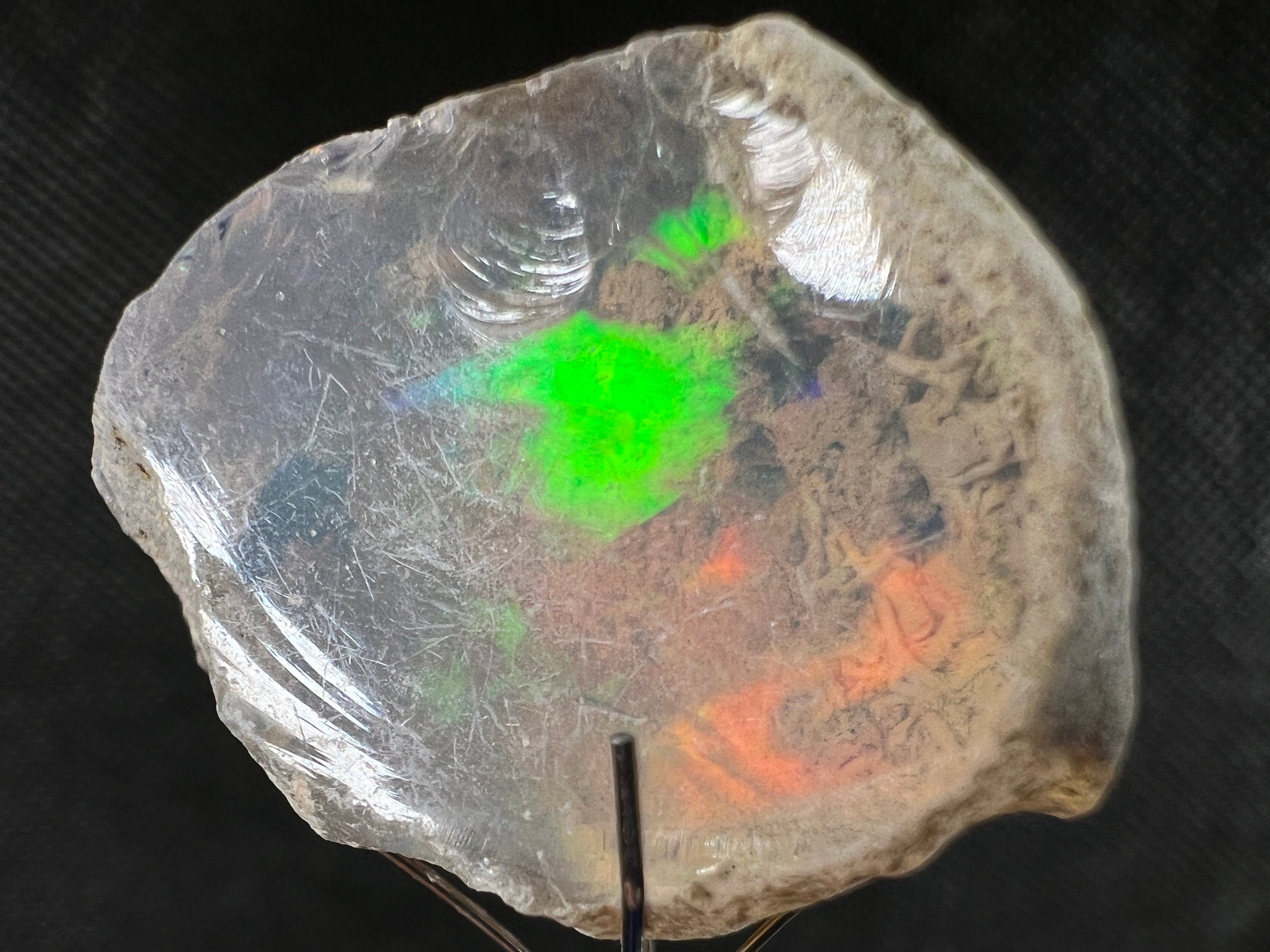 Natural 4A+ Welo Opal Raw Crystal - Premium Cutting Grade Opal Gemstone, October Birthstone (50692) for Jewelry Making, Healing Crystals & Mineral Collection
