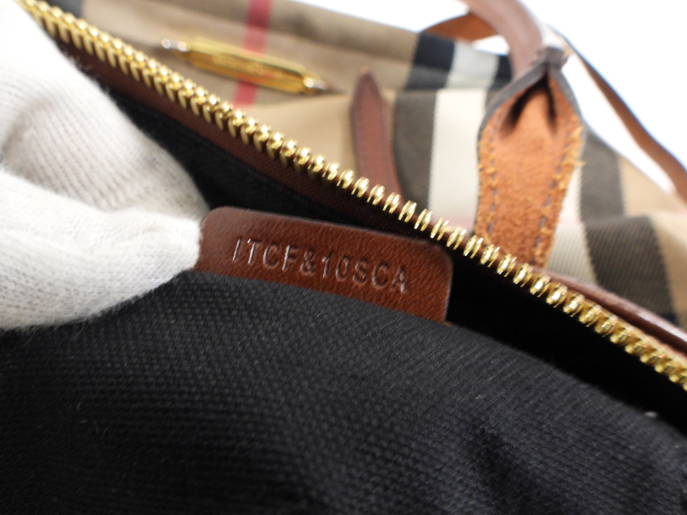 Burberry Check Fabric Tote Bag with Teddy Bear Charm - Stylish Designer Handbag for Women, Perfect for Work, Travel & Everyday Use