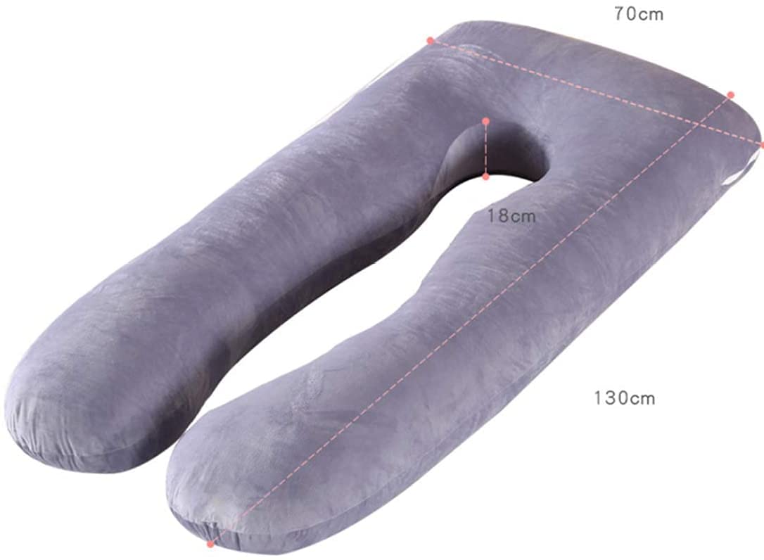 TEidea U-Shaped Full Body Maternity Pillow - Support Pillow for Pregnancy, Sports Recovery & Back Pain Relief - Washable & Replaceable Cover (Blue) - Perfect for Sleeping, Nursing & Postpartum Care
