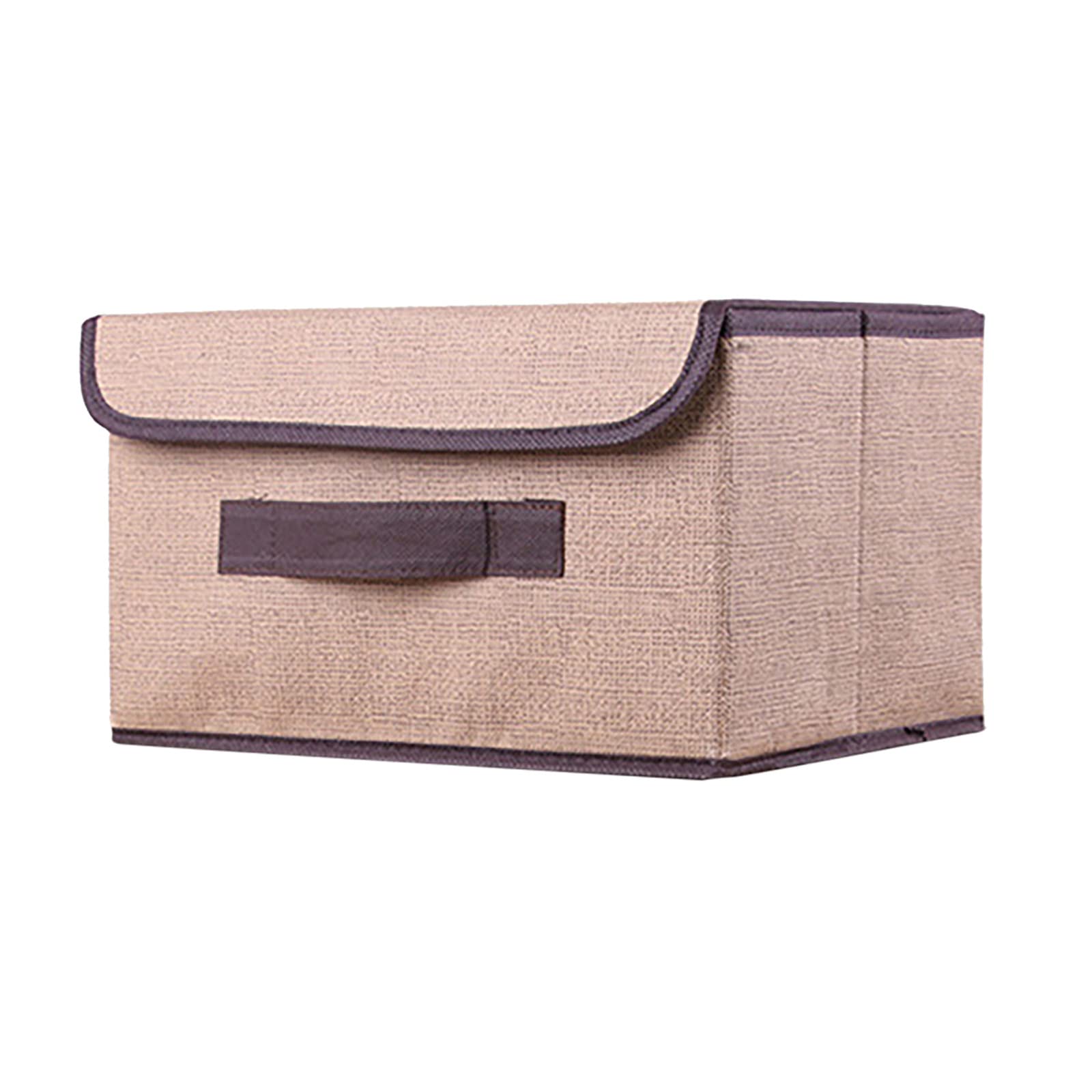 Foldable Storage Box with Lid - Portable Clothes Organizer for Home, Travel & Office - Perfect for Wardrobe, Closet & Room Organization