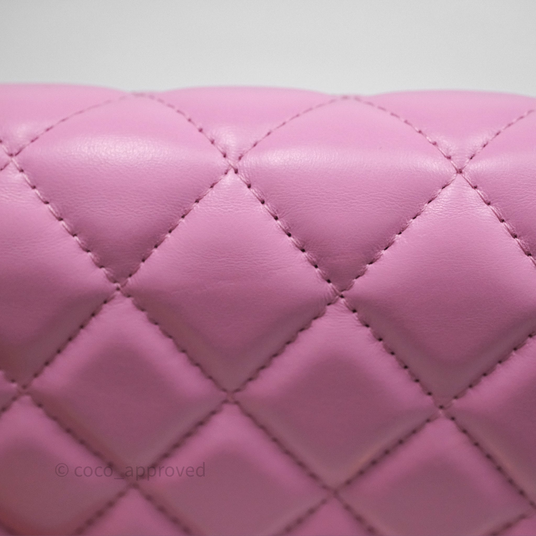 Chanel CC Chain Wallet On Chain WOC in Pink Lambskin with Aged Gold Hardware - Luxury Crossbody Bag for Women, Perfect for Evening Out & Special Occasions