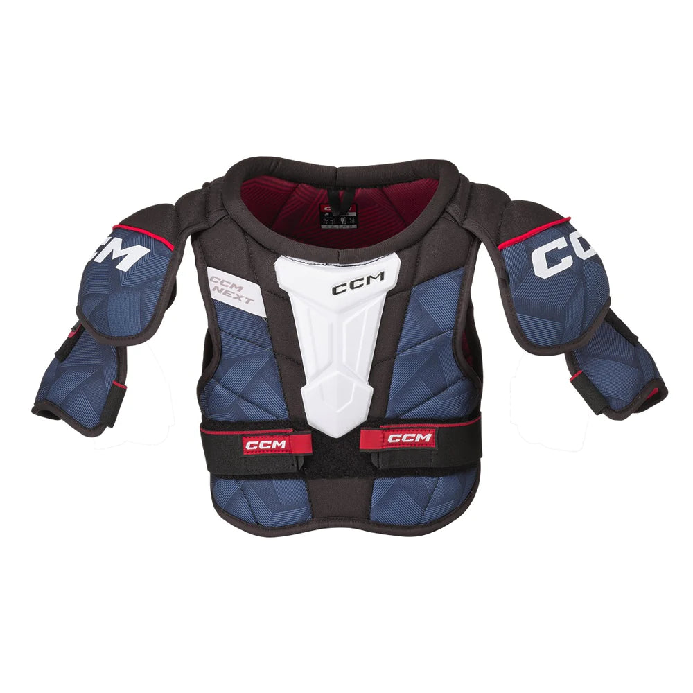 CCM S23 Next Junior Hockey Shoulder Pads - Lightweight Protective Gear for Youth Ice Hockey Players - Perfect for Games, Practices & Training Sessions