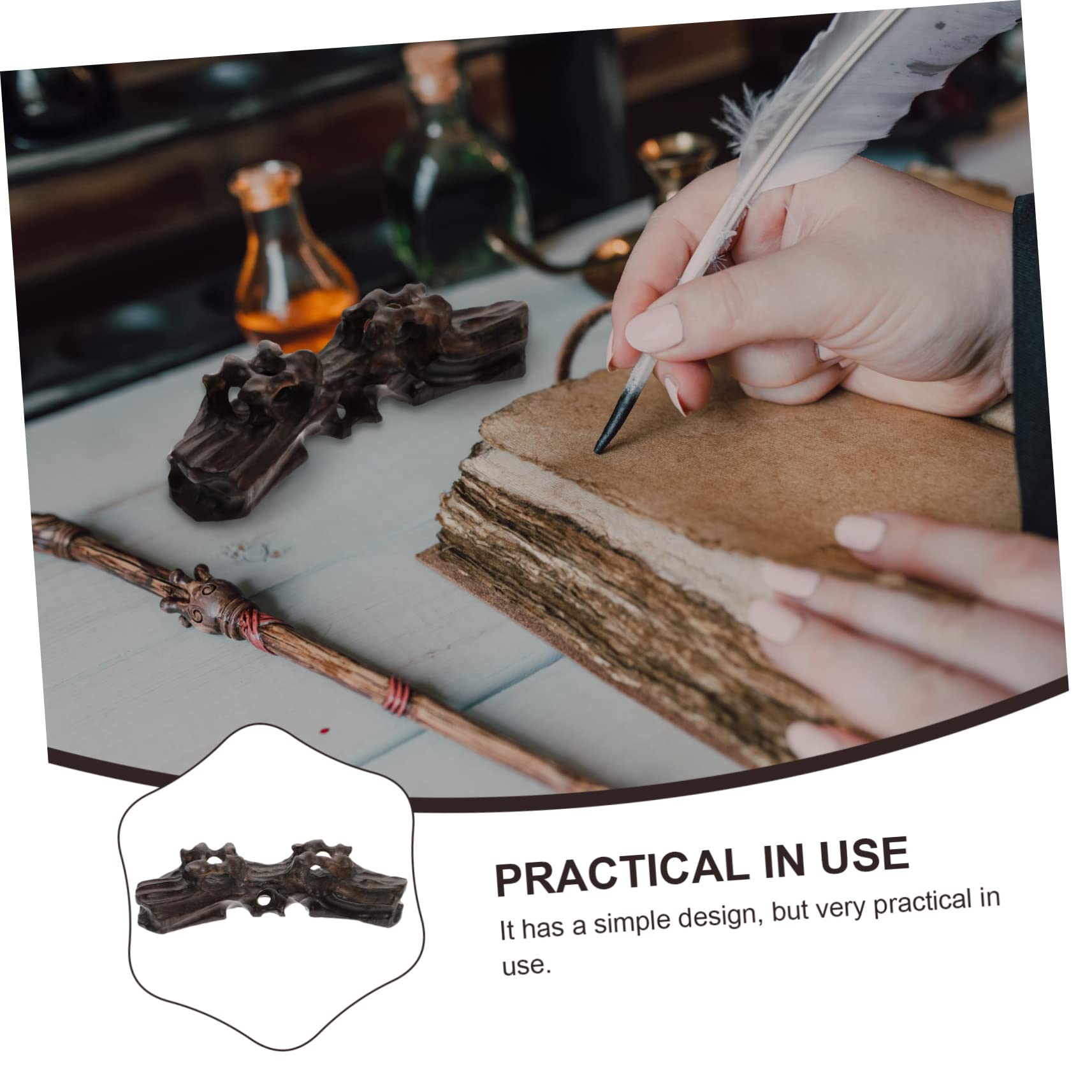Sturdy Wooden Chinese Brush Holder - Simple & Elegant Design for Calligraphy & Painting Tools | Perfect for Artists & Home Office Decor