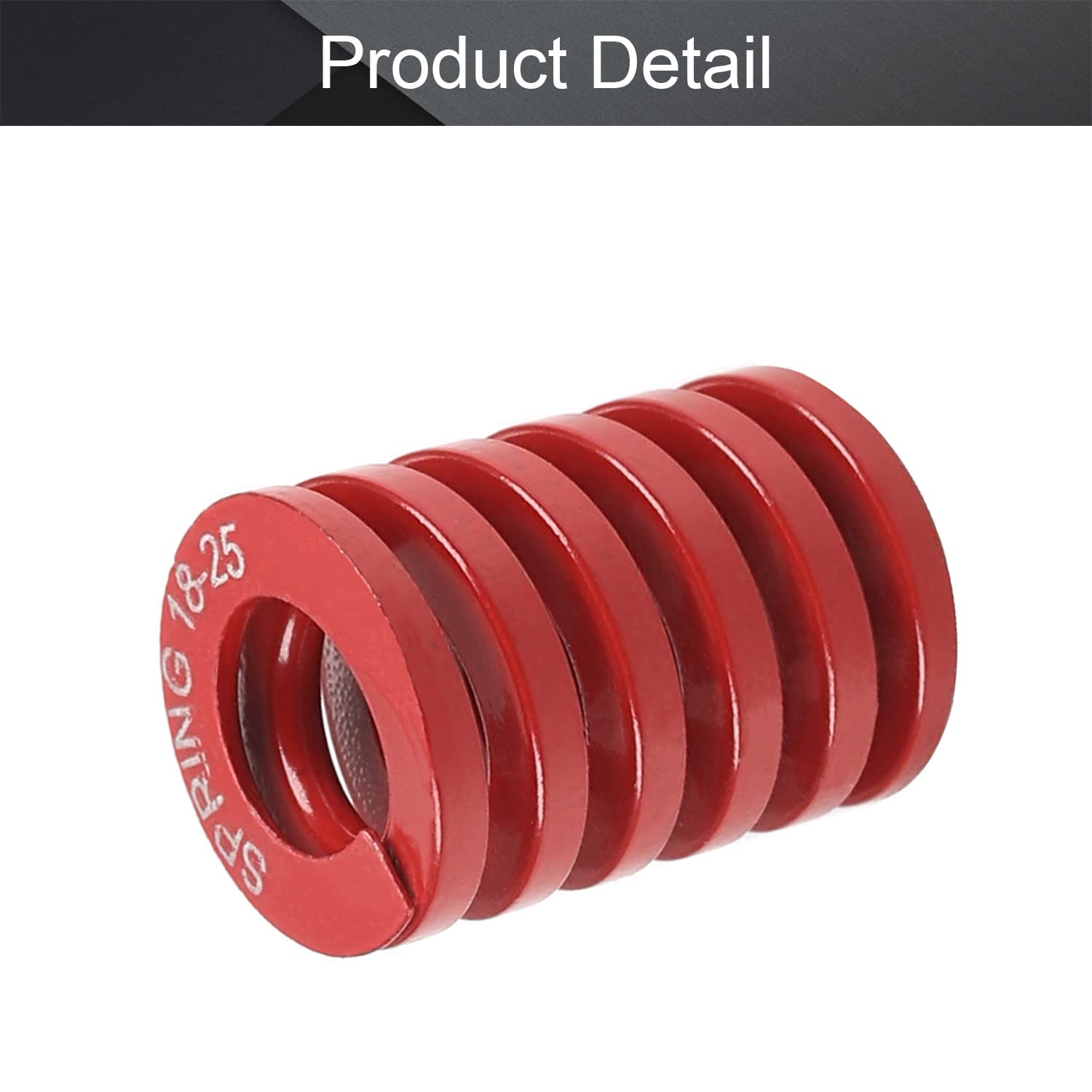 MroMax 3D Printer Die Spring - 18mm OD, 25mm Long Medium Load Compression Mold Spring for Creality Ender 3/5, CR-10, Electric Parts (Red, 1PC) - Perfect for 3D Printer Maintenance & Repairs