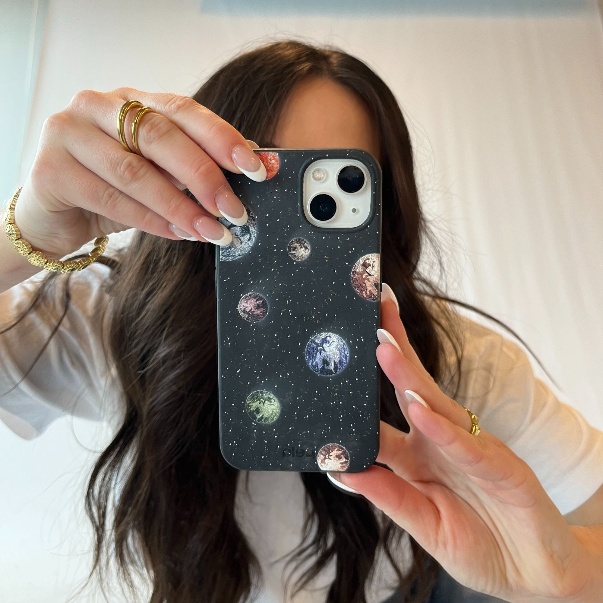 Black Deep Space iPhone 13 Mini Case - Slim Protective Cover with Unique Galaxy Design | Perfect for Everyday Use, Travel & Gift Giving