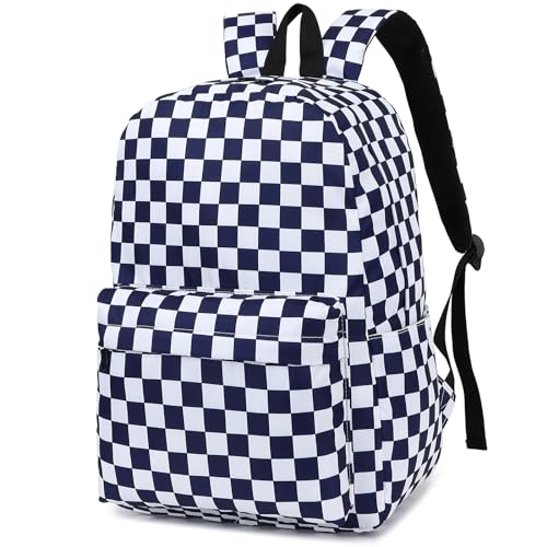 Checkered Navy Blue