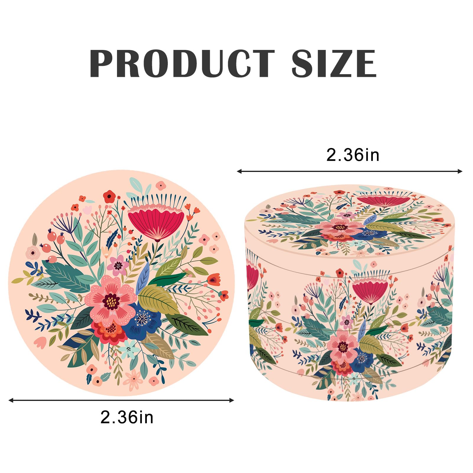 2.5 Inch Floral Herb Grinder - Large Metal Spice Grinder for Kitchen, Cooking & Baking - Perfect for Grinding Herbs, Spices, Coffee & Seasonings