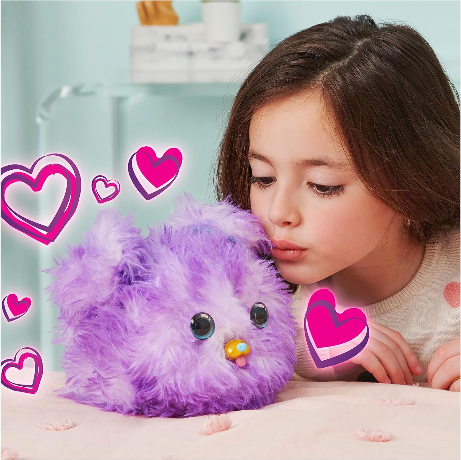 Premium Purple Dog Fur Fluff - Soft & Fluffy Grooming Brush for Dogs | Perfect for Shedding Control & Coat Care at Home